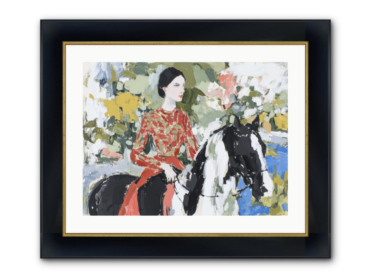My Royal Escape Framed Print - Wide Black w/Gold 24x18