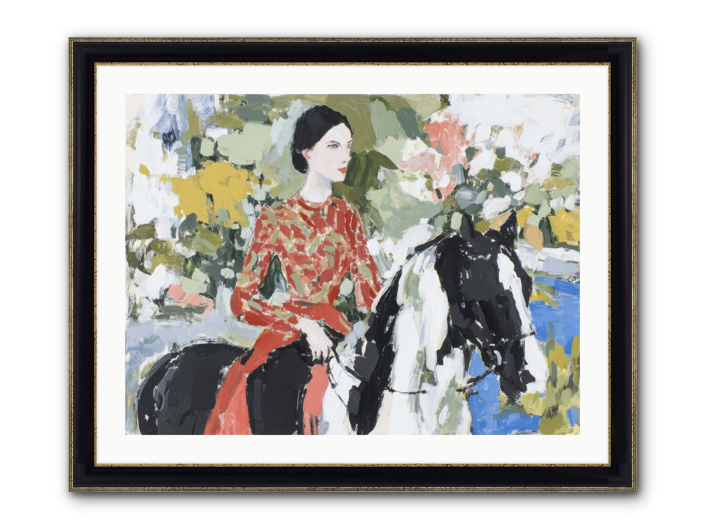 My Royal Escape Framed Print - Black & Gold 32x24