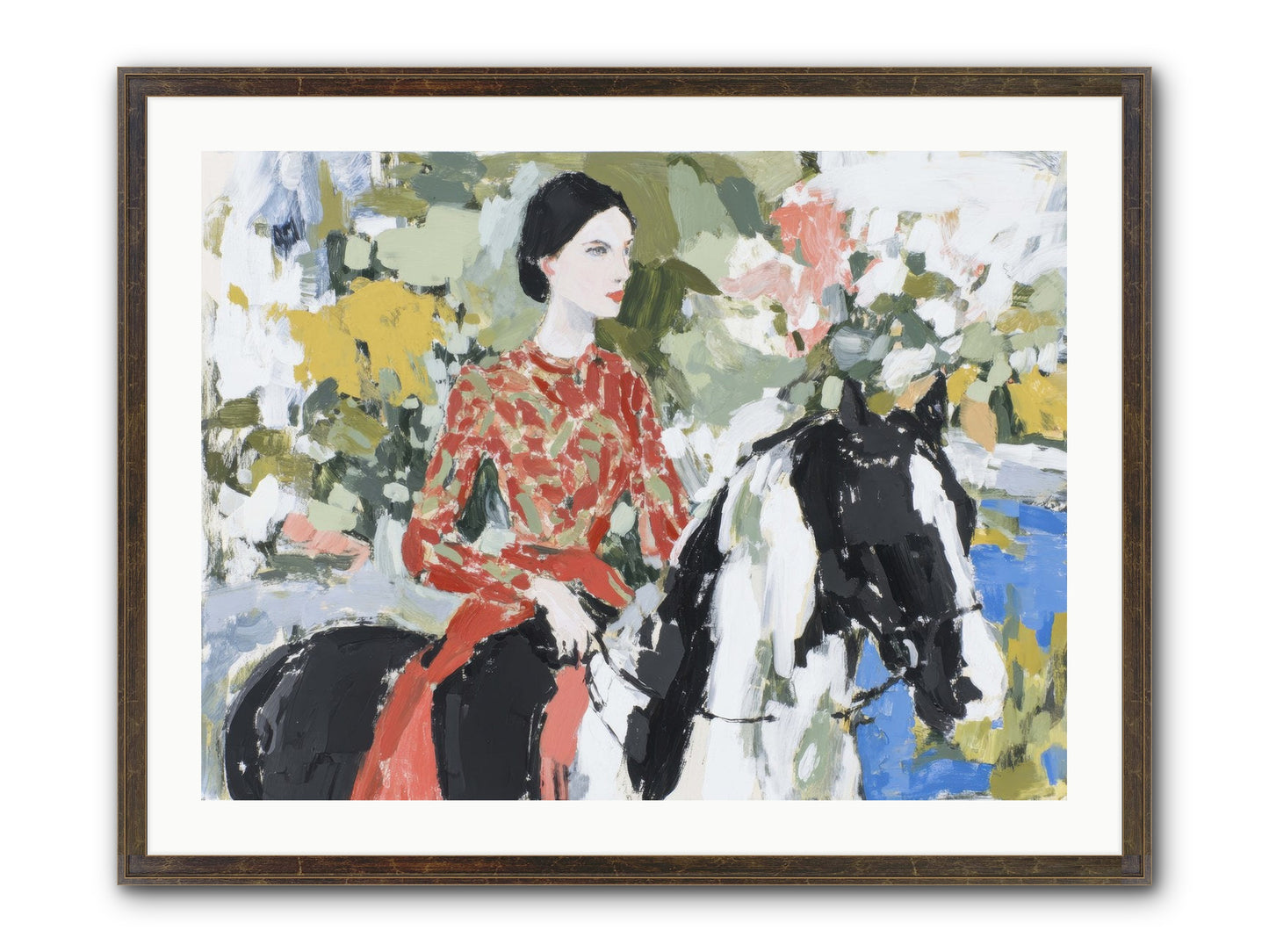 My Royal Escape Framed Print - Slimwoods Black/Gold 32x24