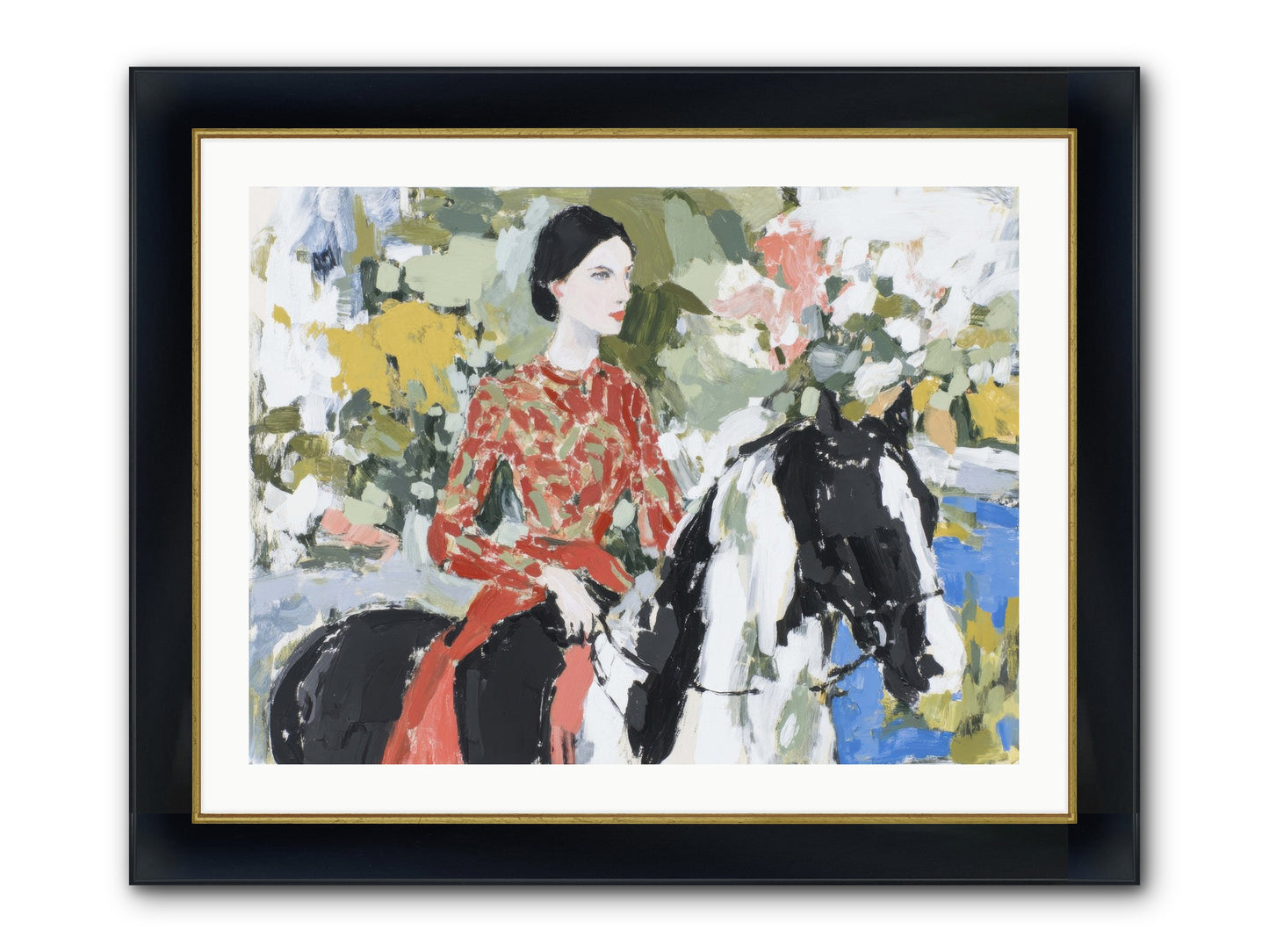 My Royal Escape Framed Print - Wide Black w/Gold 32x24