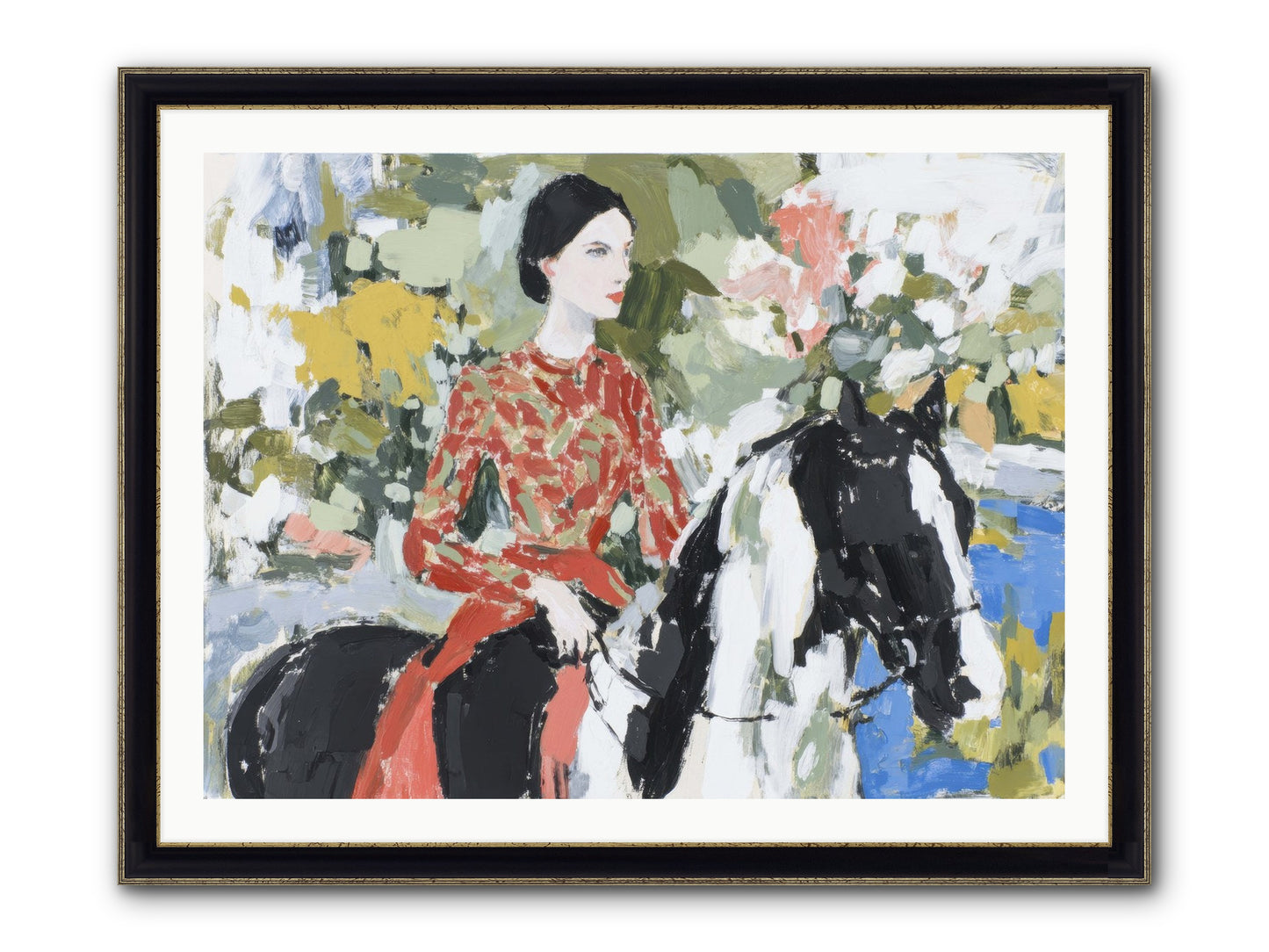 My Royal Escape Framed Print - Black & Gold 40x30
