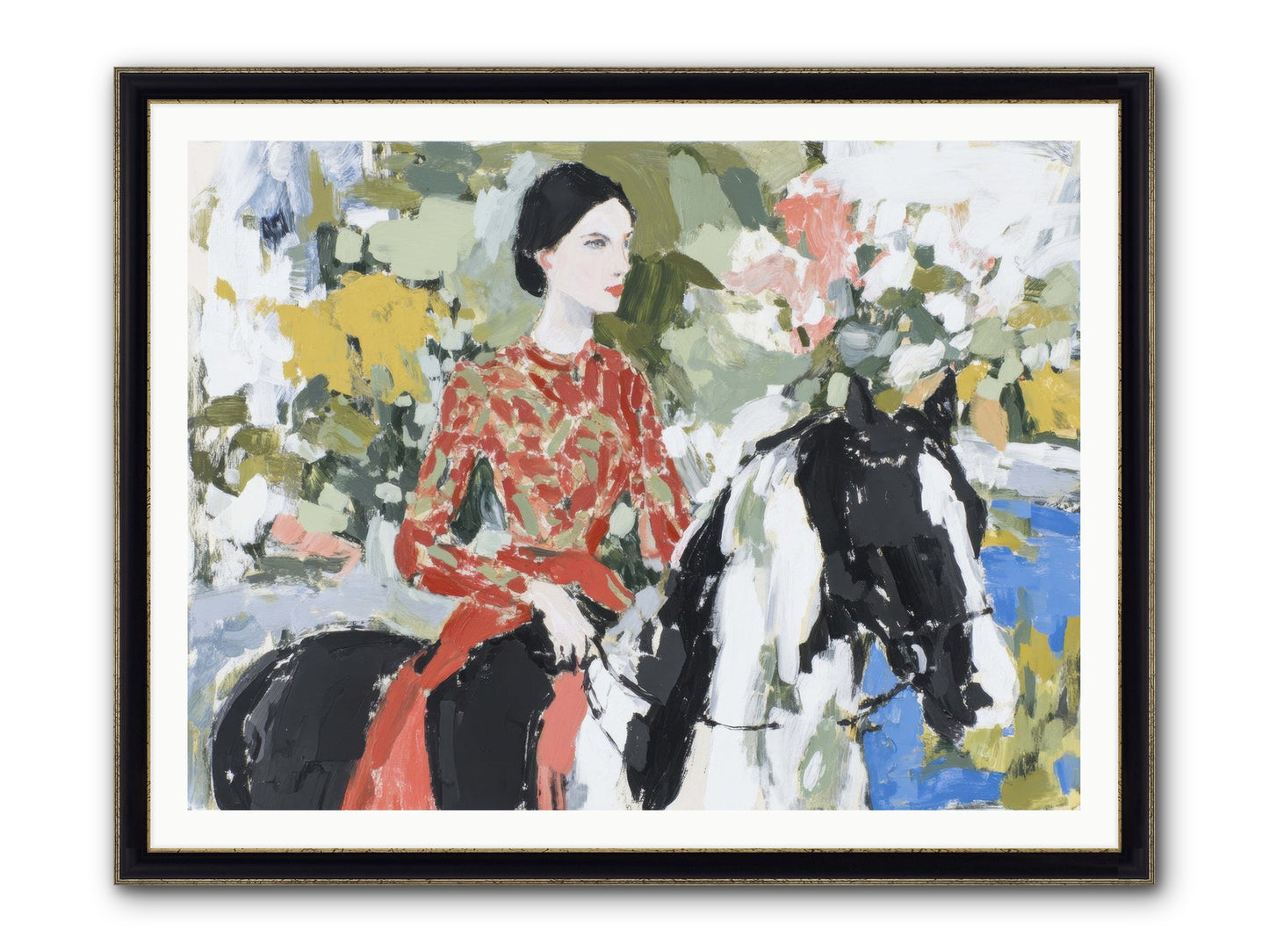 My Royal Escape Framed Print - Black & Gold 48x36