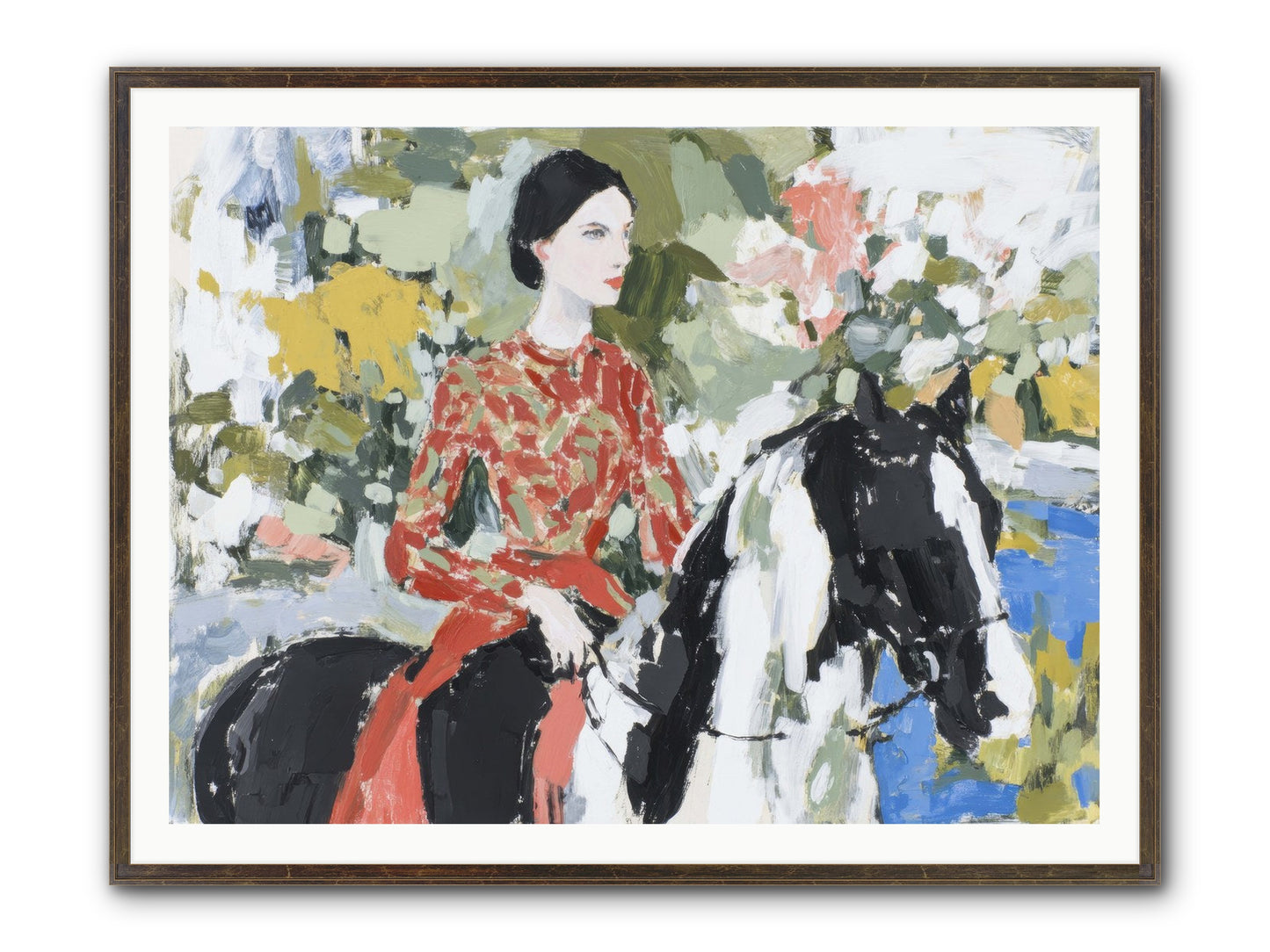 My Royal Escape Framed Print - Slimwoods Black/Gold 48x36