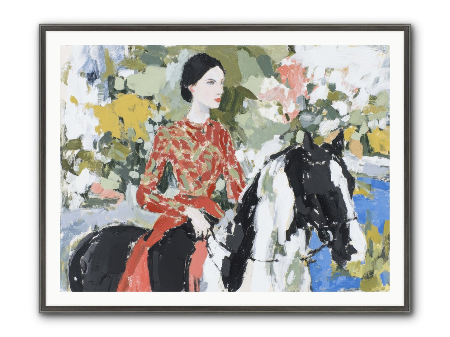 My Royal Escape Framed Print - Slimwoods Black/Silver 48x36