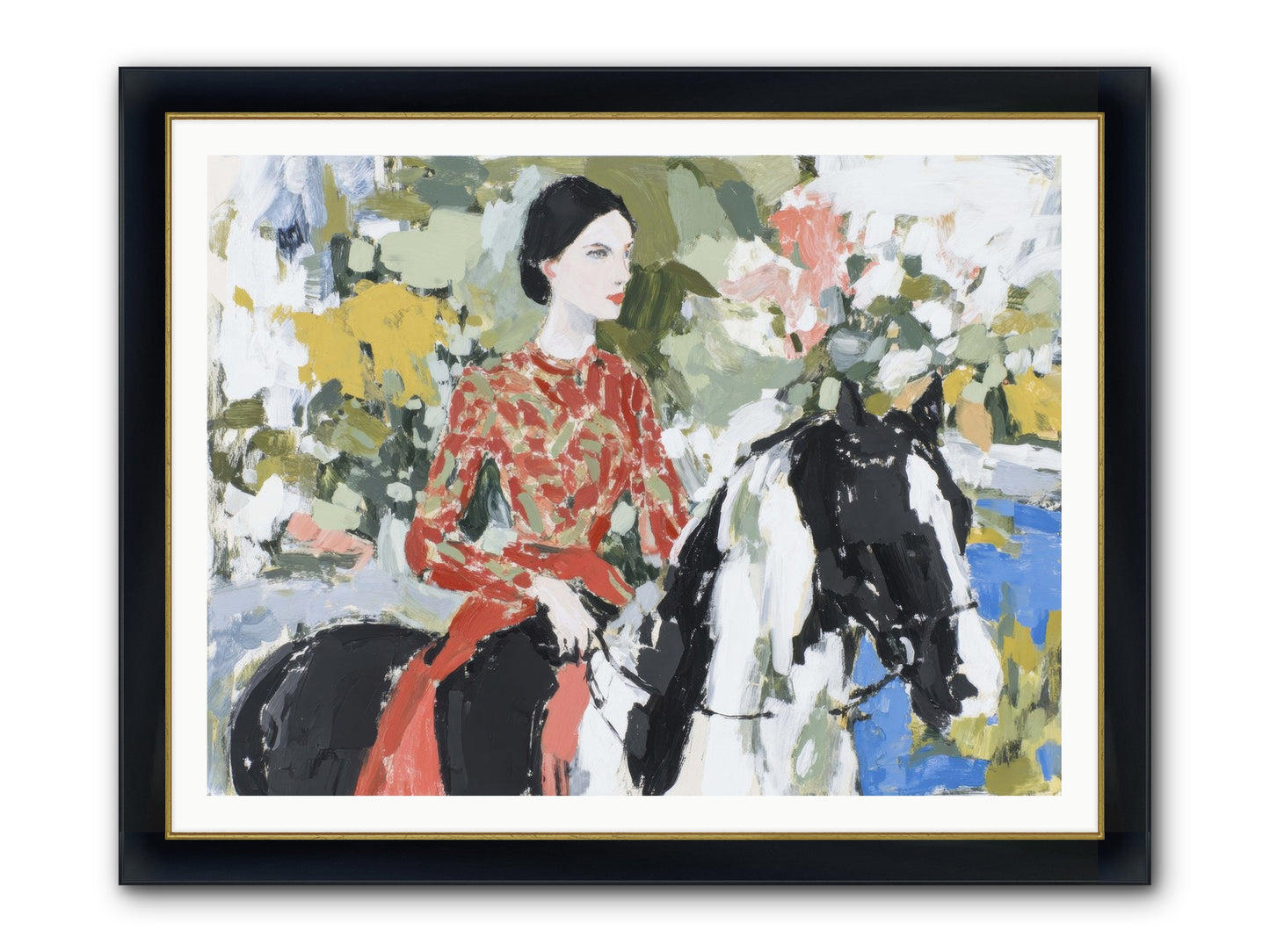 My Royal Escape Framed Print - Wide Black w/Gold 48x36