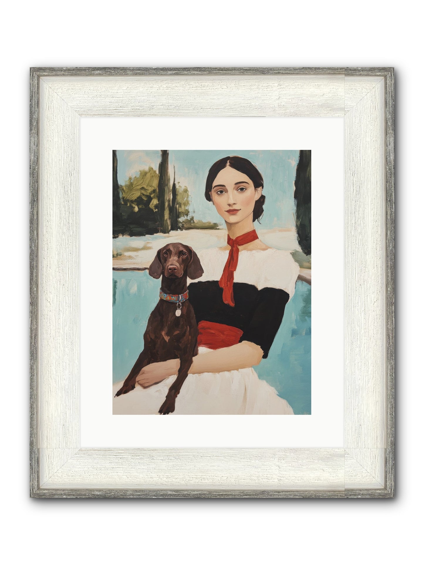 My Truest Self Framed Print - Driftwood White 12x16