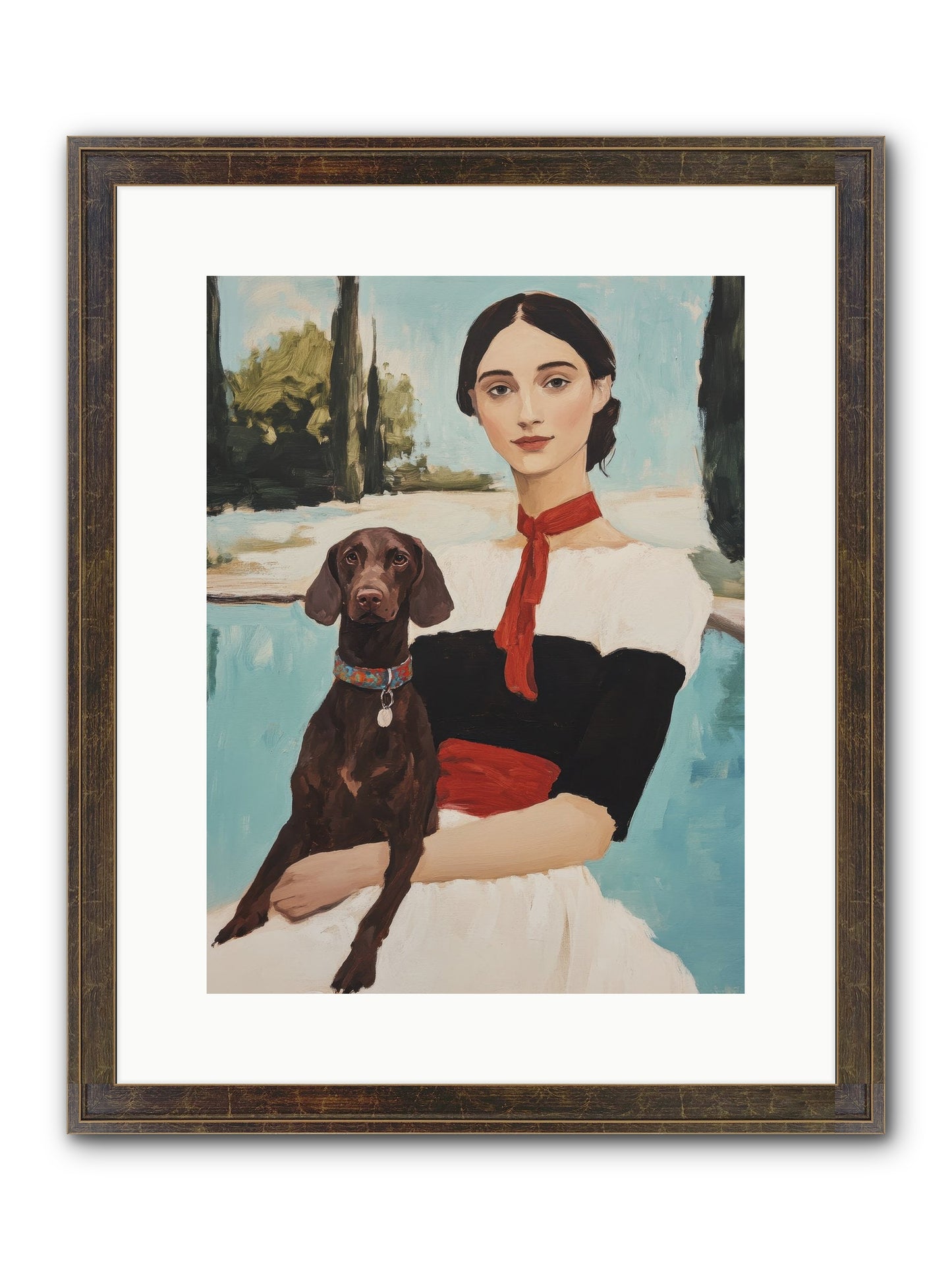 My Truest Self Framed Print - Slimwoods Black/Gold 12x16