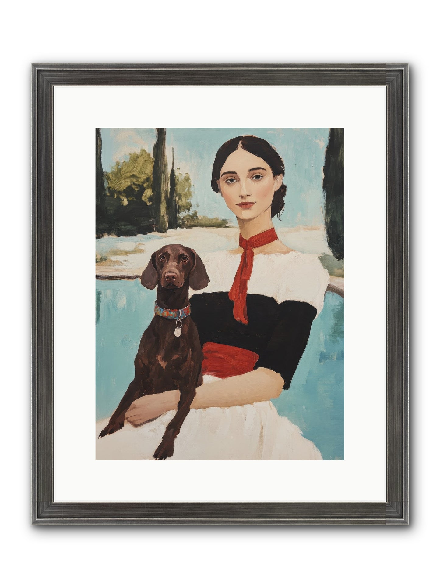 My Truest Self Framed Print - Slimwoods Black/Silver 12x16