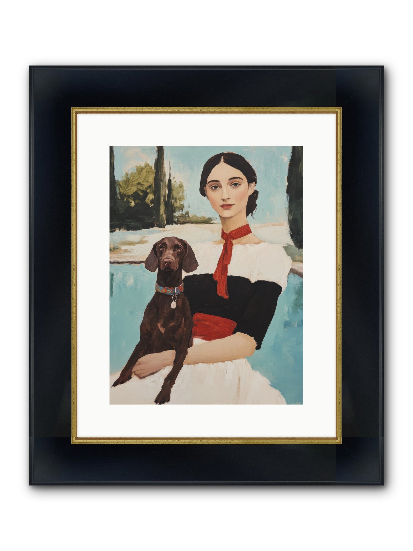 My Truest Self Framed Print - Wide Black w/Gold 12x16