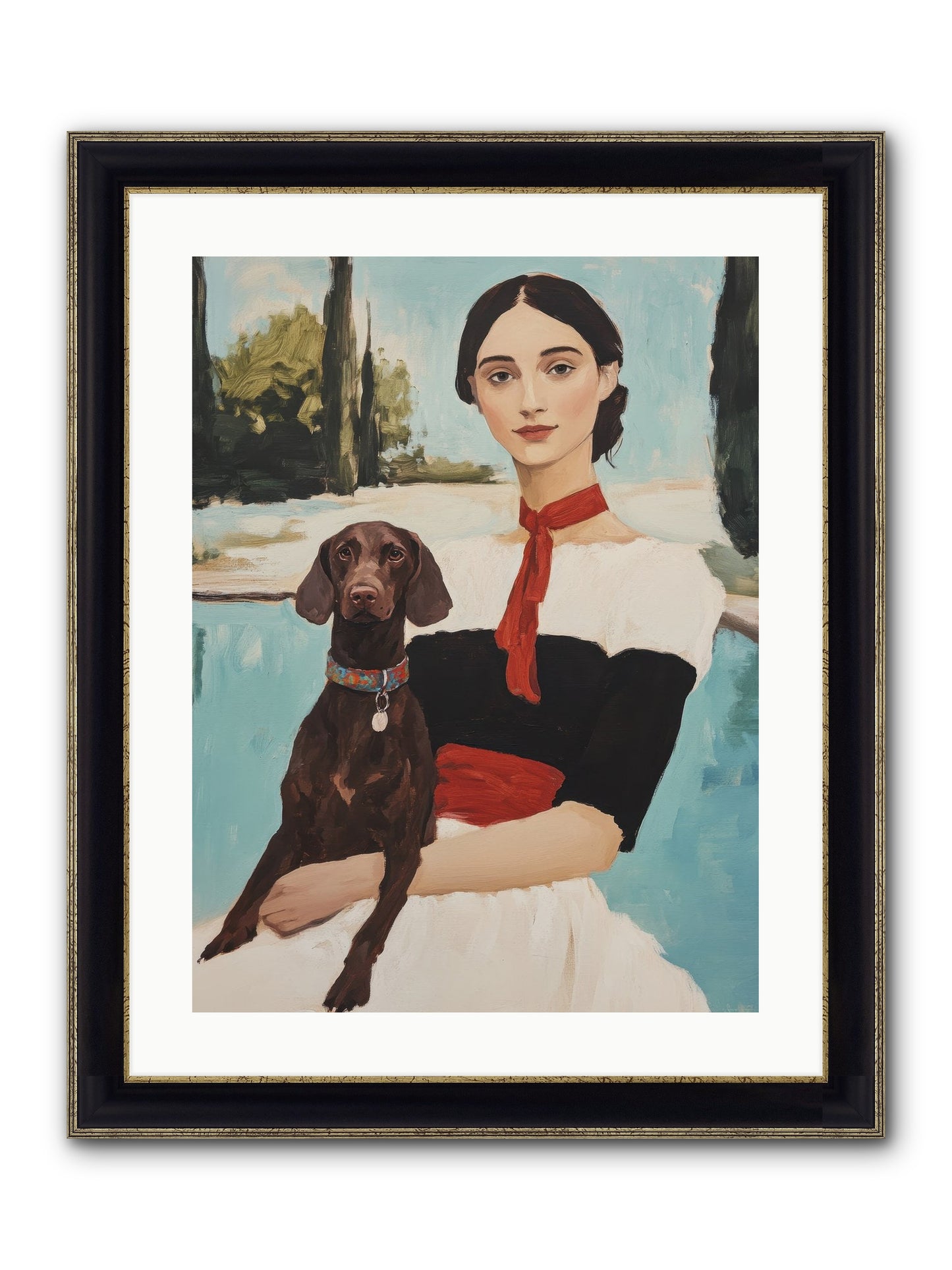 My Truest Self Framed Print - Black & Gold 18x24