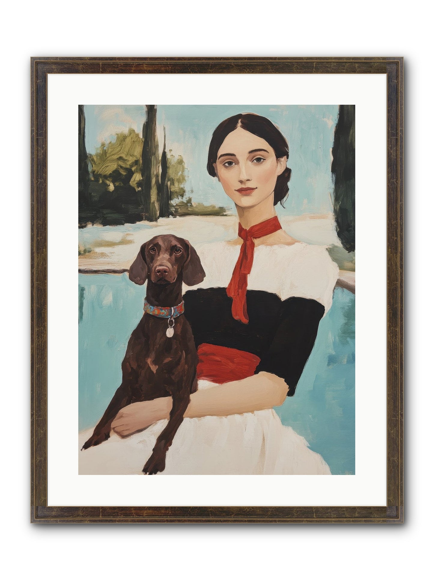 My Truest Self Framed Print - Slimwoods Black/Gold 18x24