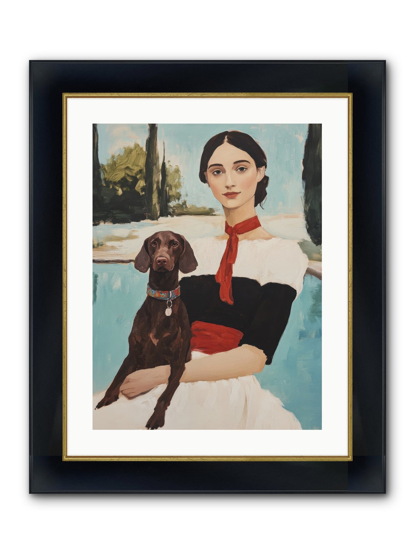 My Truest Self Framed Print - Wide Black w/Gold 18x24