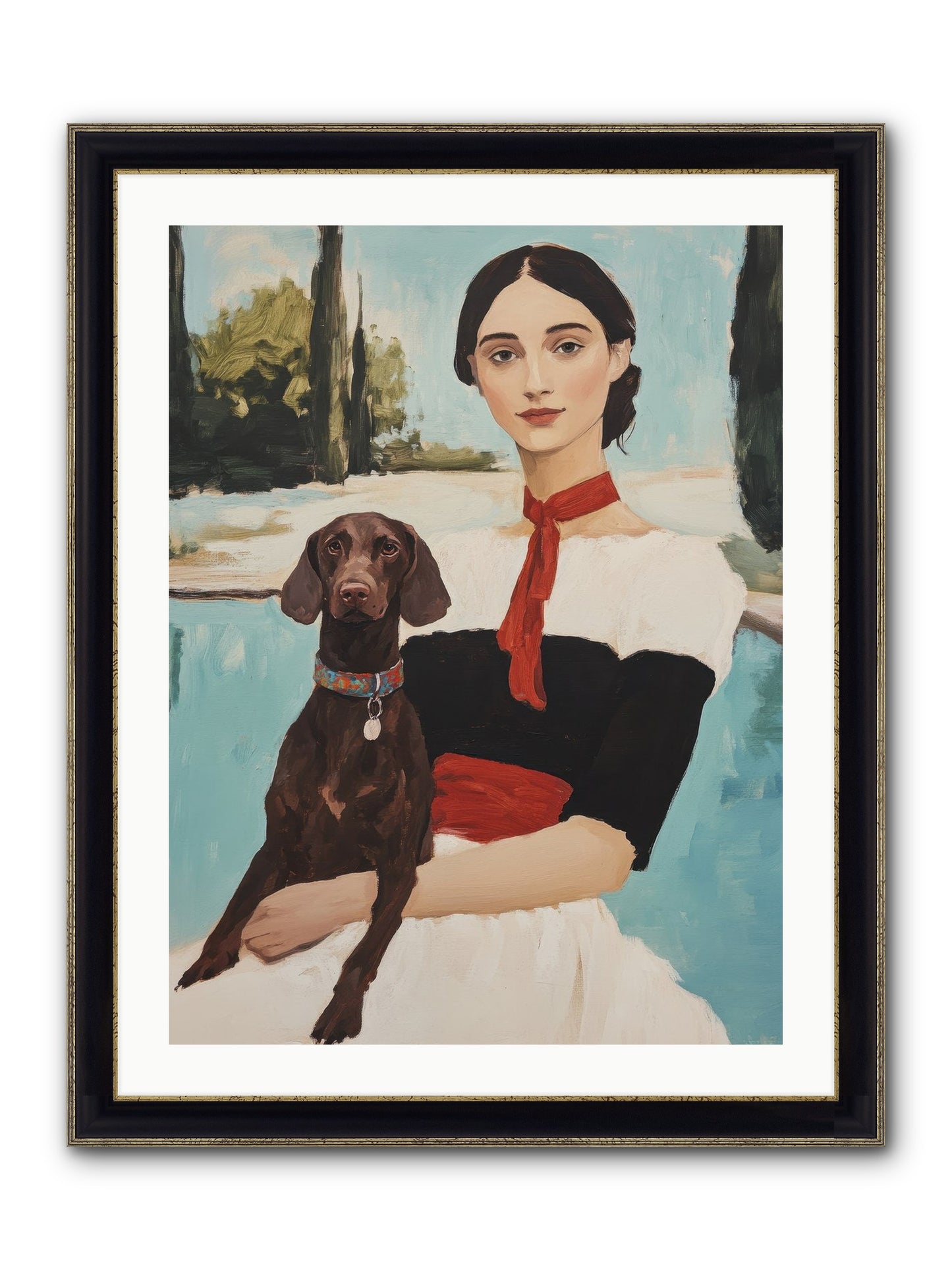 My Truest Self Framed Print - Black & Gold 24x32
