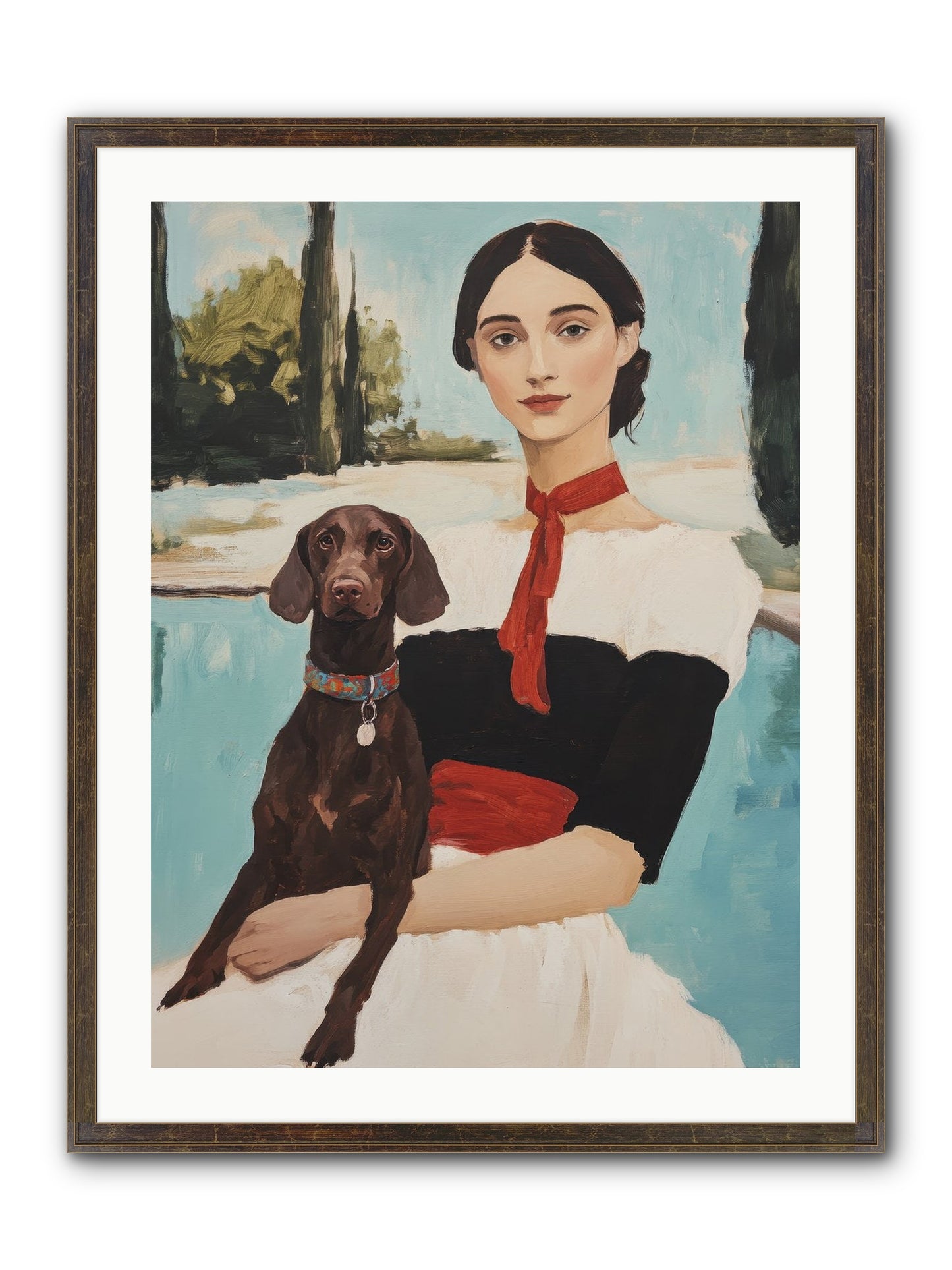 My Truest Self Framed Print - Slimwoods Black/Gold 24x32