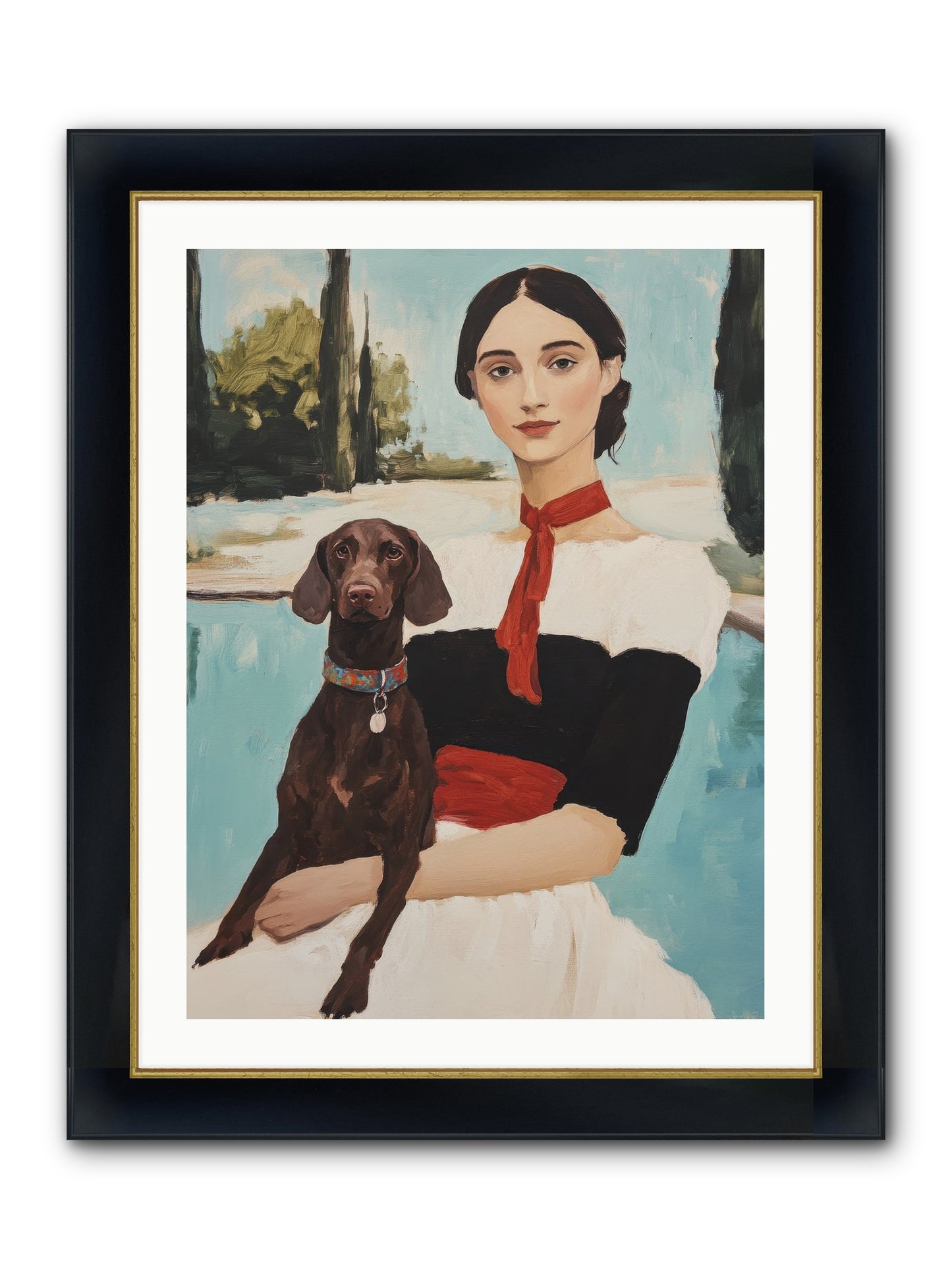My Truest Self Framed Print - Wide Black w/Gold 24x32