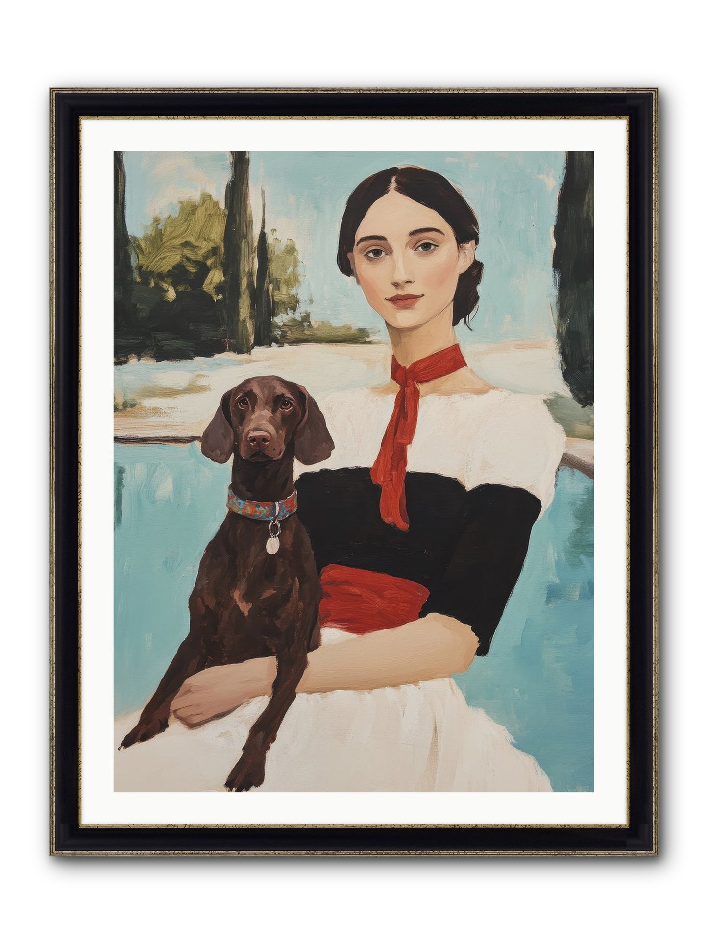 My Truest Self Framed Print - Black & Gold 30x40
