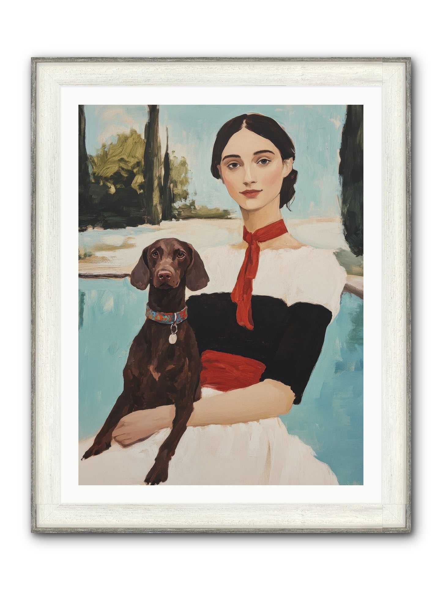 My Truest Self Framed Print - Driftwood White 30x40