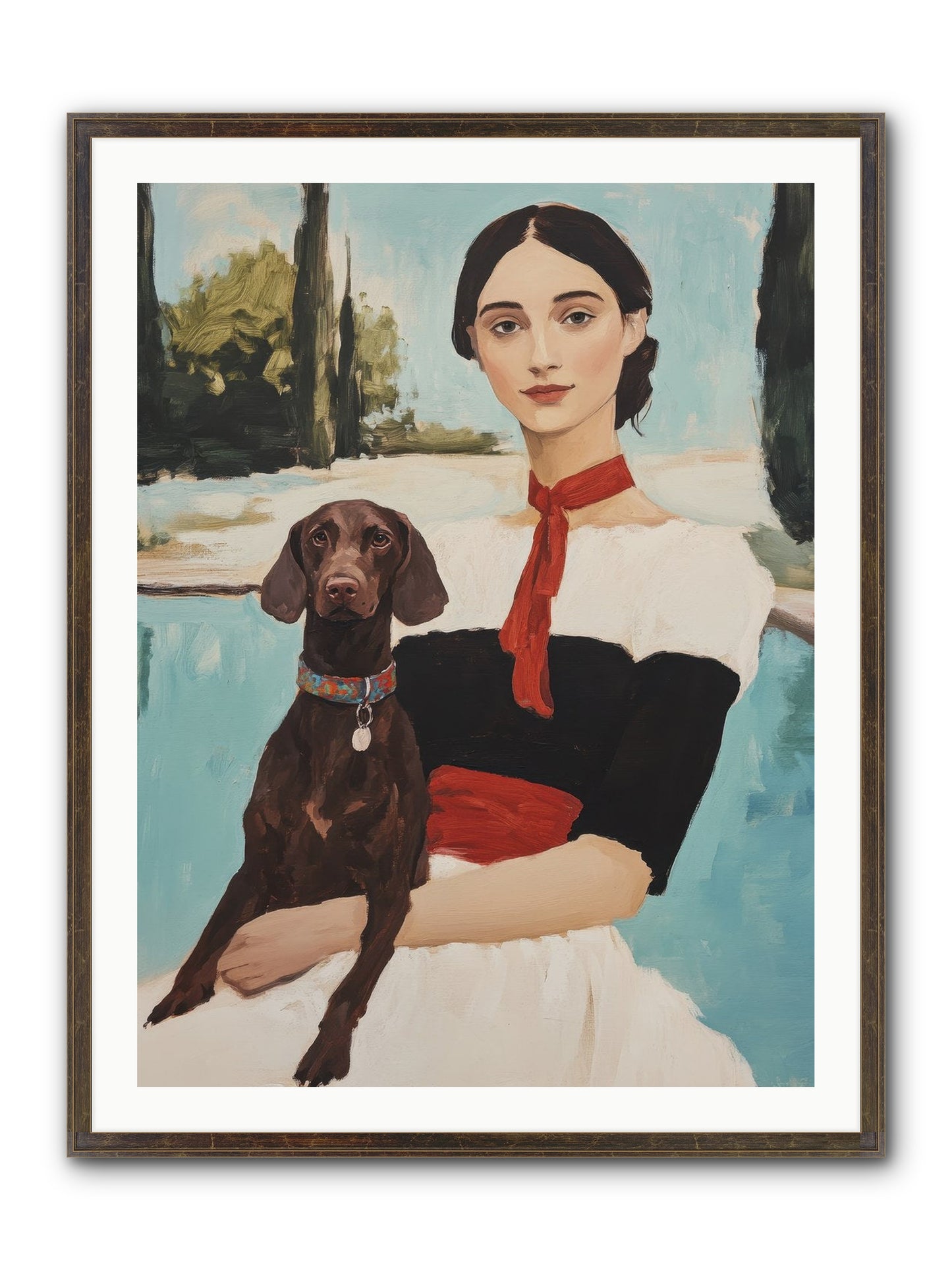 My Truest Self Framed Print - Slimwoods Black/Gold 30x40