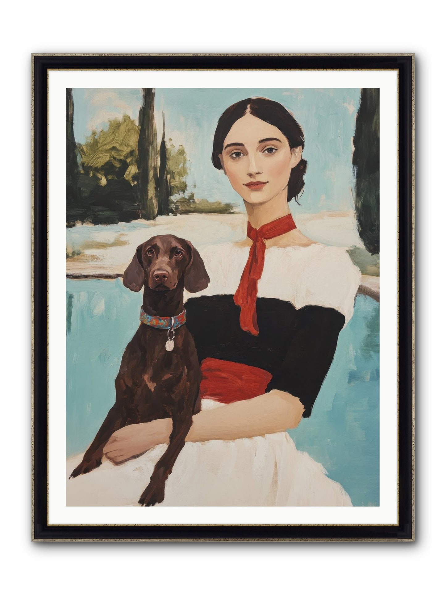 My Truest Self Framed Print - Black & Gold 36x48
