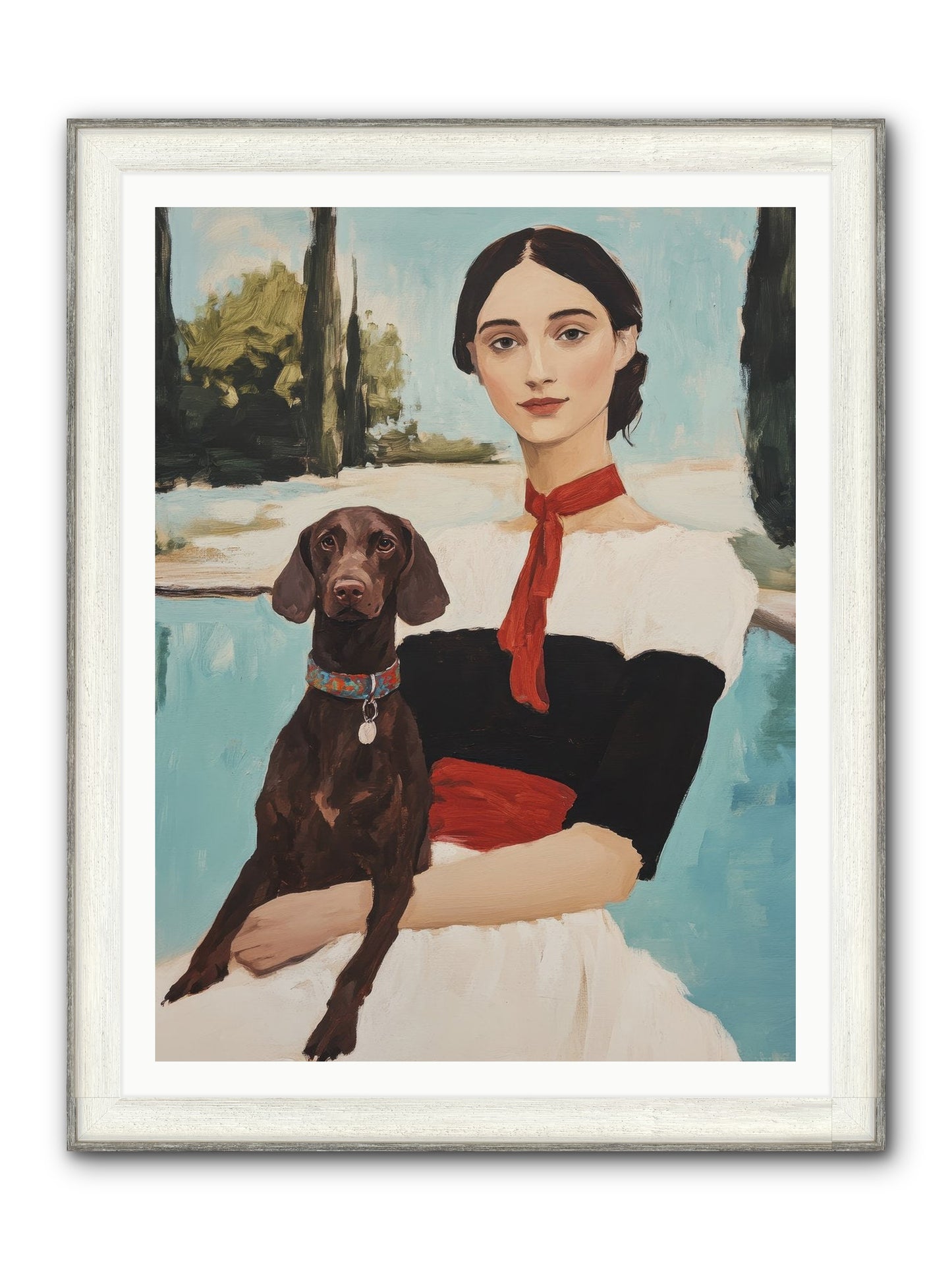 My Truest Self Framed Print - Driftwood White 36x48