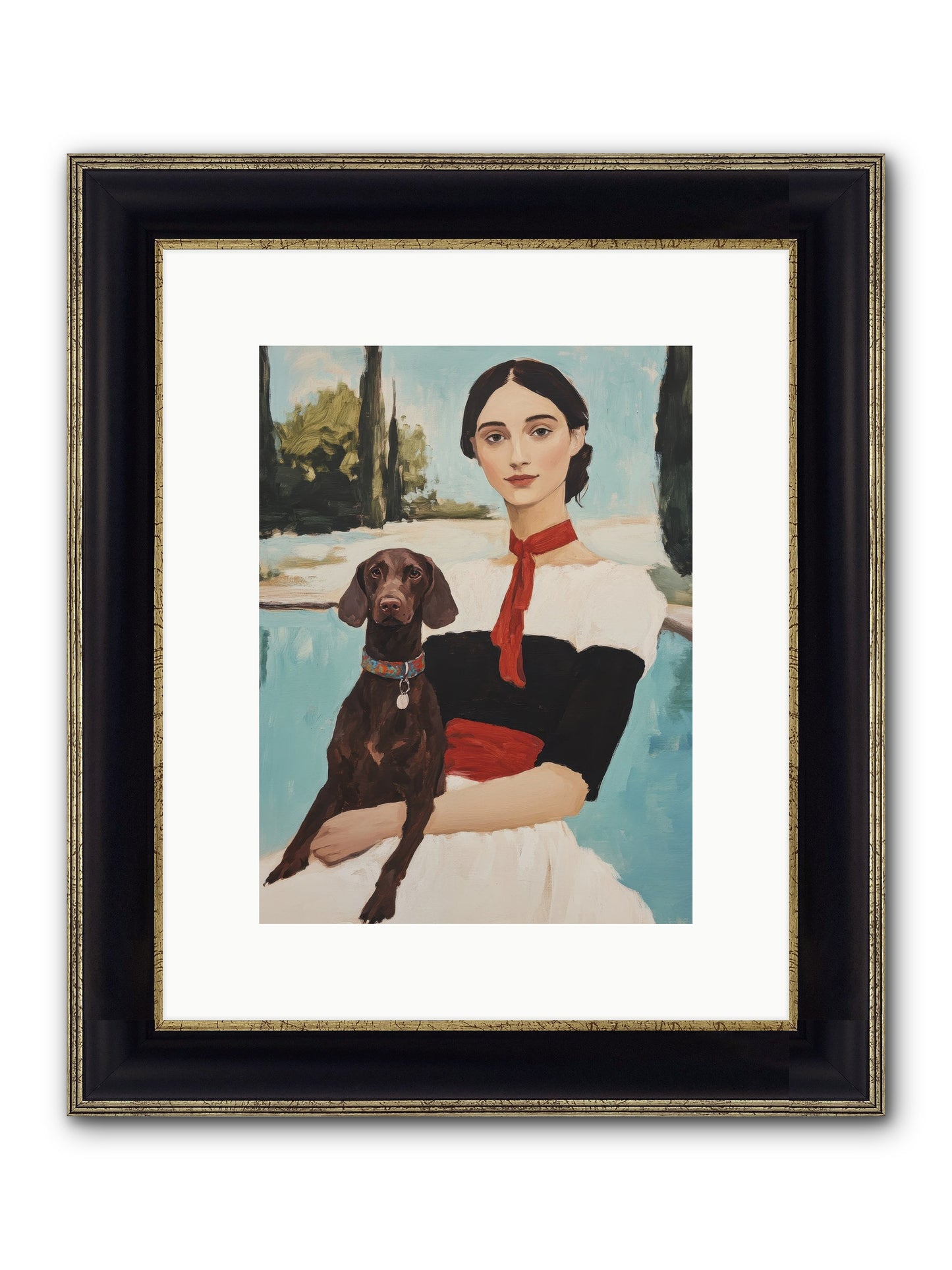 My Truest Self Framed Print - Black & Gold 9x12