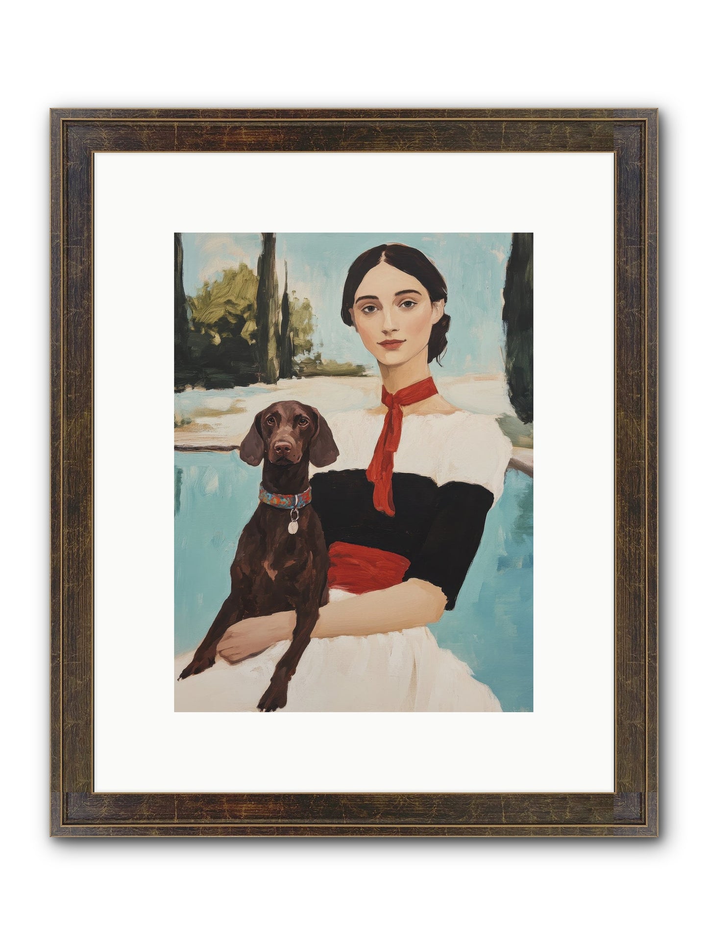 My Truest Self Framed Print - Slimwoods Black/Gold 9x12