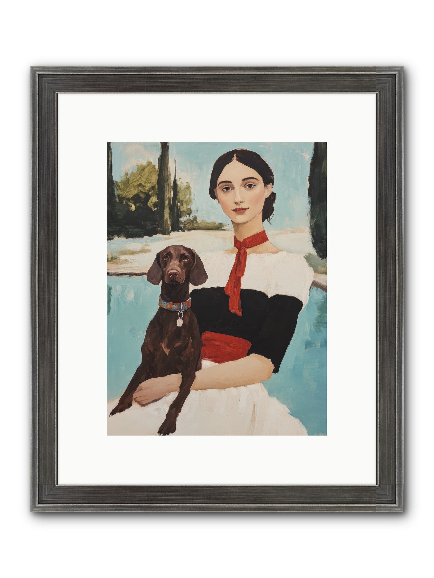 My Truest Self Framed Print - Slimwoods Black/Silver 9x12
