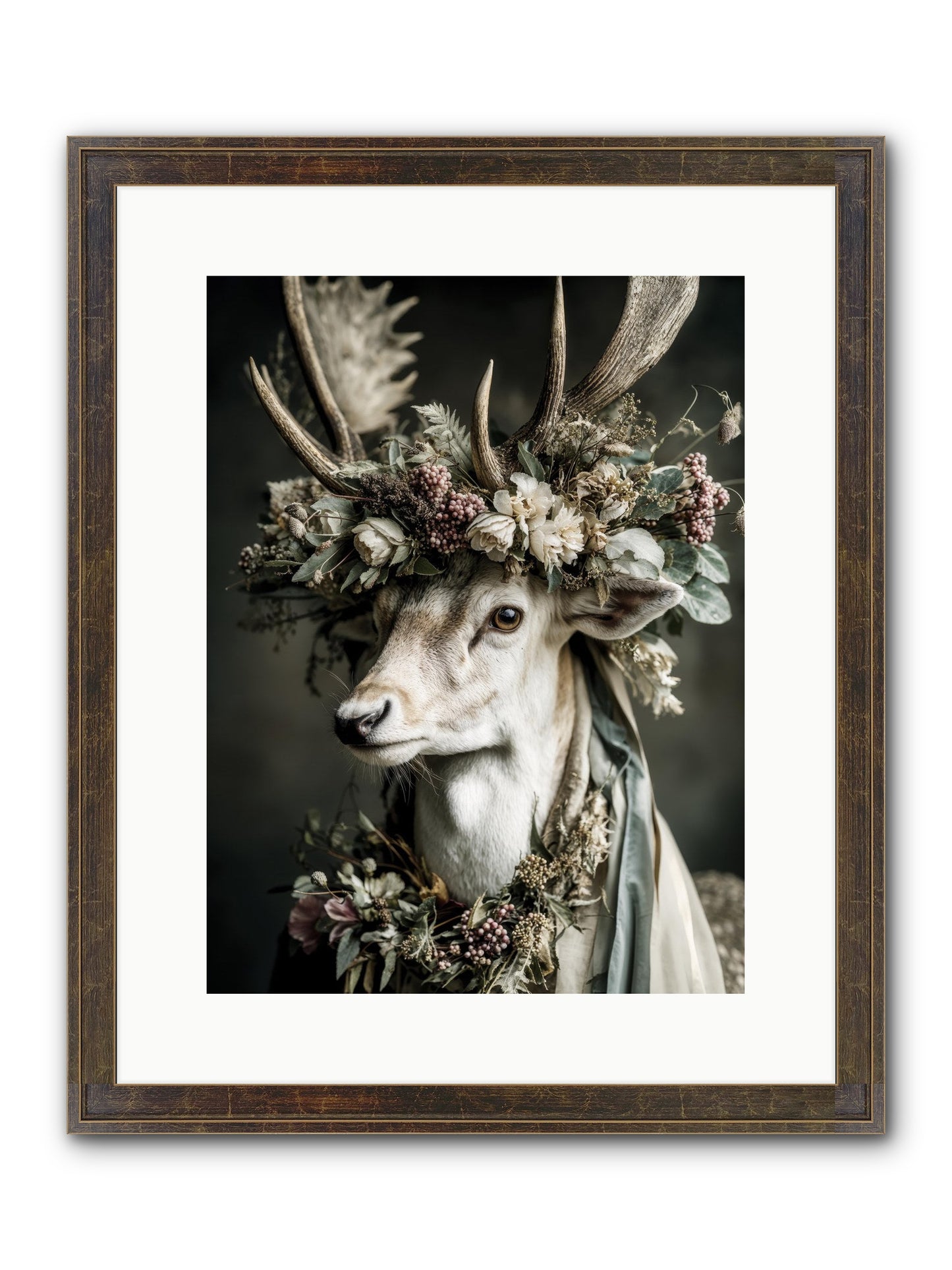 Nanette Framed Print - Slimwoods Black/Gold 12x16