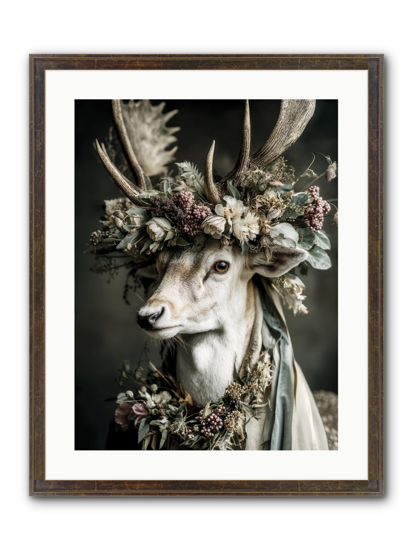 Nanette Framed Print - Slimwoods Black/Gold 18x24