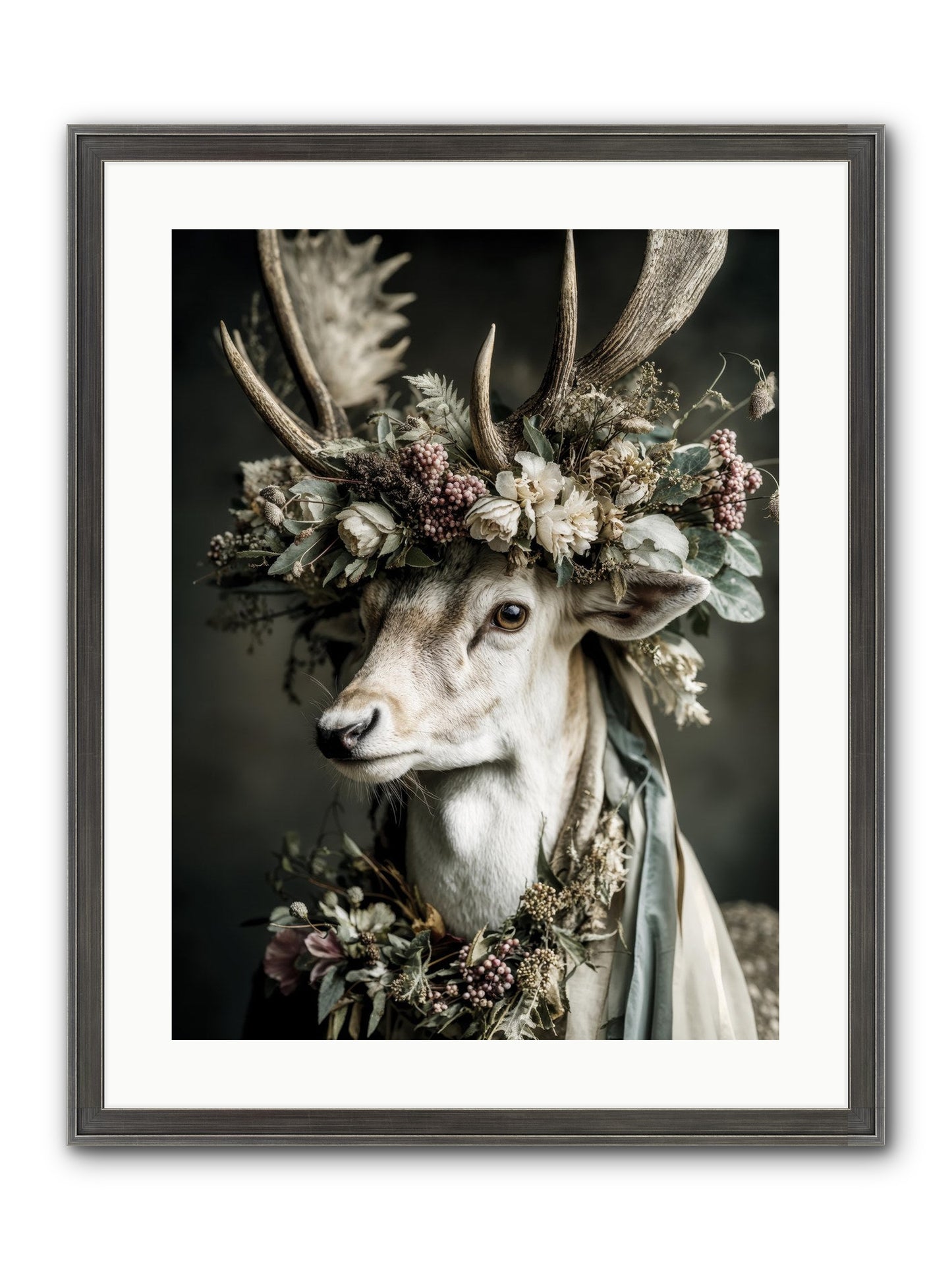 Nanette Framed Print - Slimwoods Black/Silver 18x24