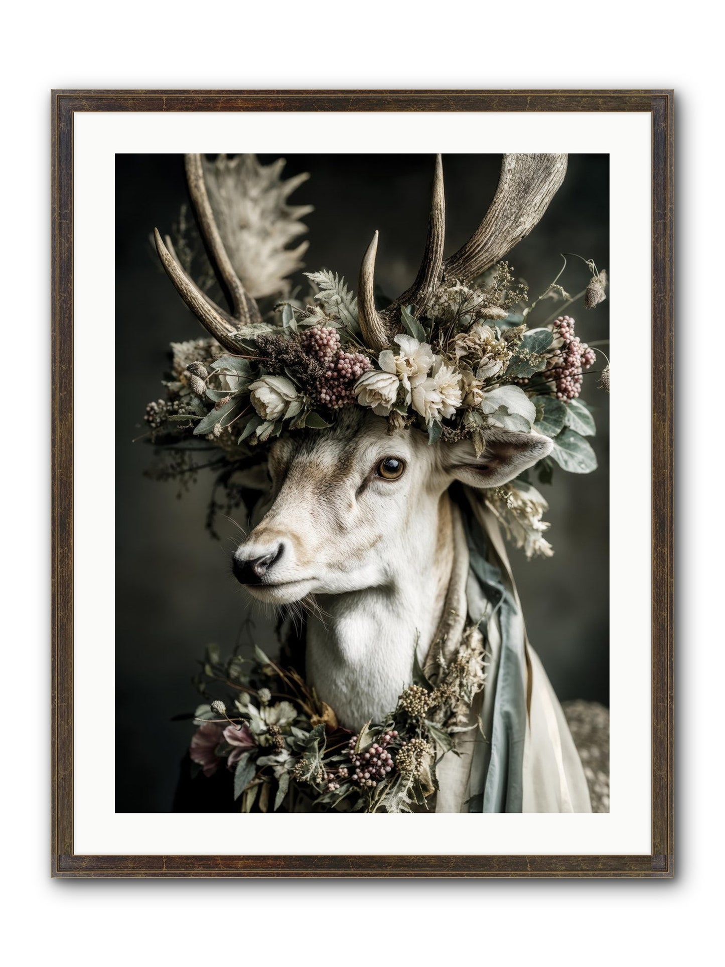 Nanette Framed Print - Slimwoods Black/Gold 24x32