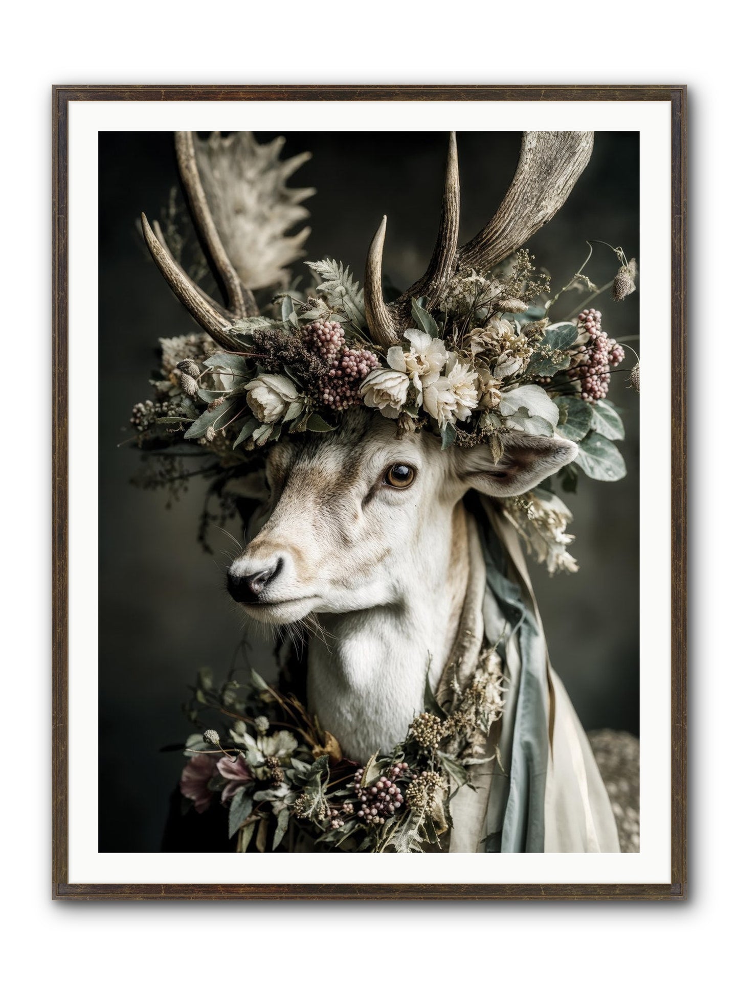 Nanette Framed Print - Slimwoods Black/Gold 36x48
