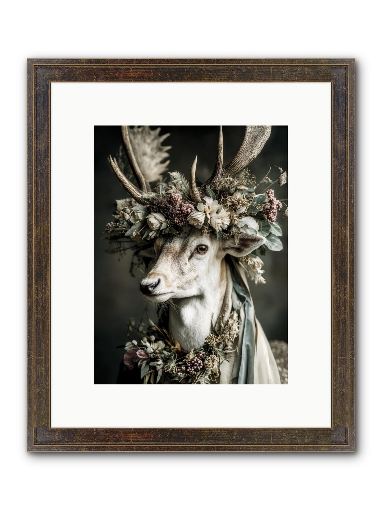 Nanette Framed Print - Slimwoods Black/Gold 9x12