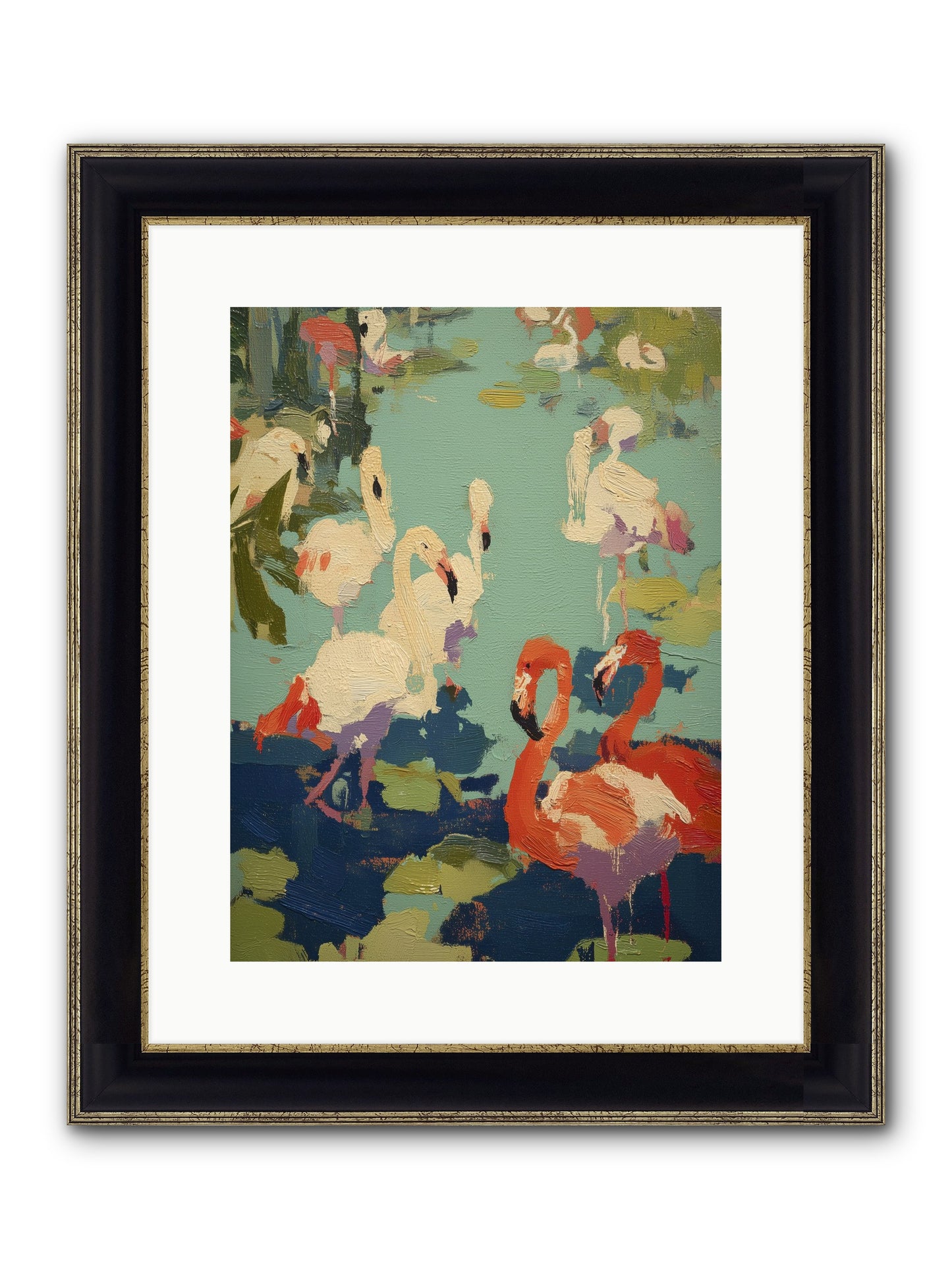 Natural Authority Framed Print - Black & Gold 12x16