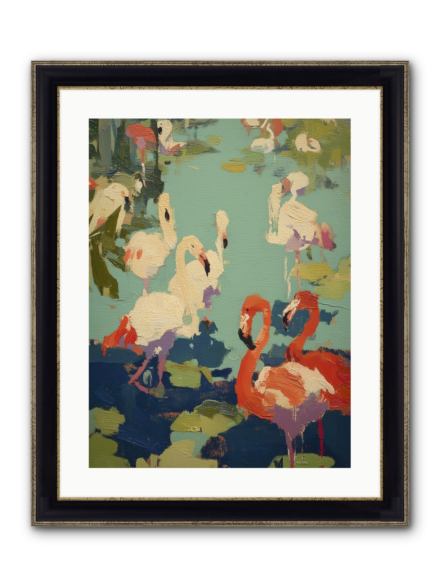 Natural Authority Framed Print - Black & Gold 18x24
