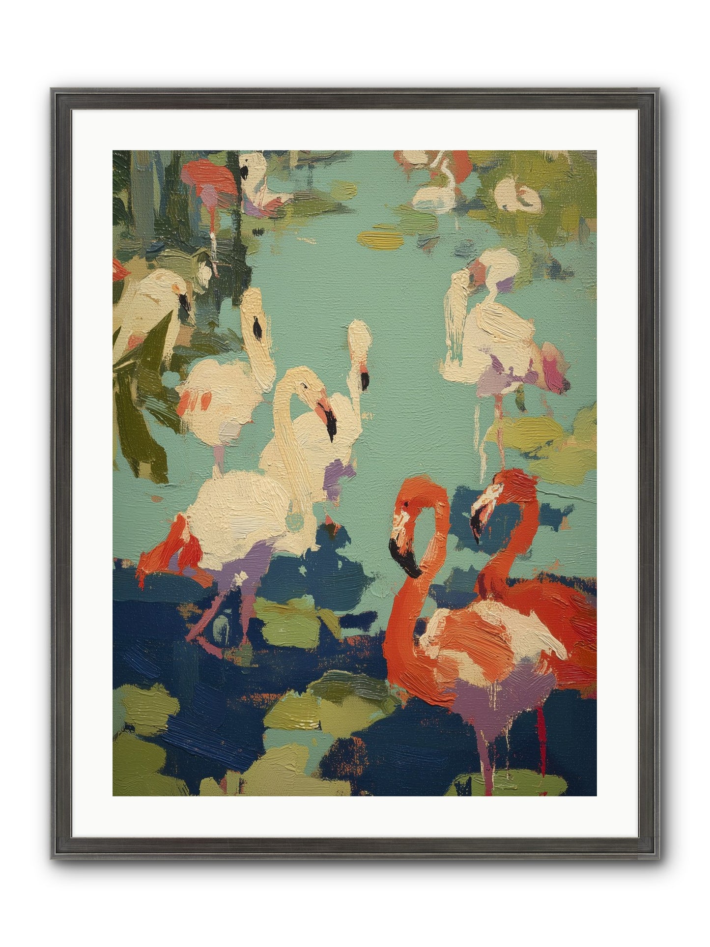 Natural Authority Framed Print - Slimwoods Black/Silver 24x32