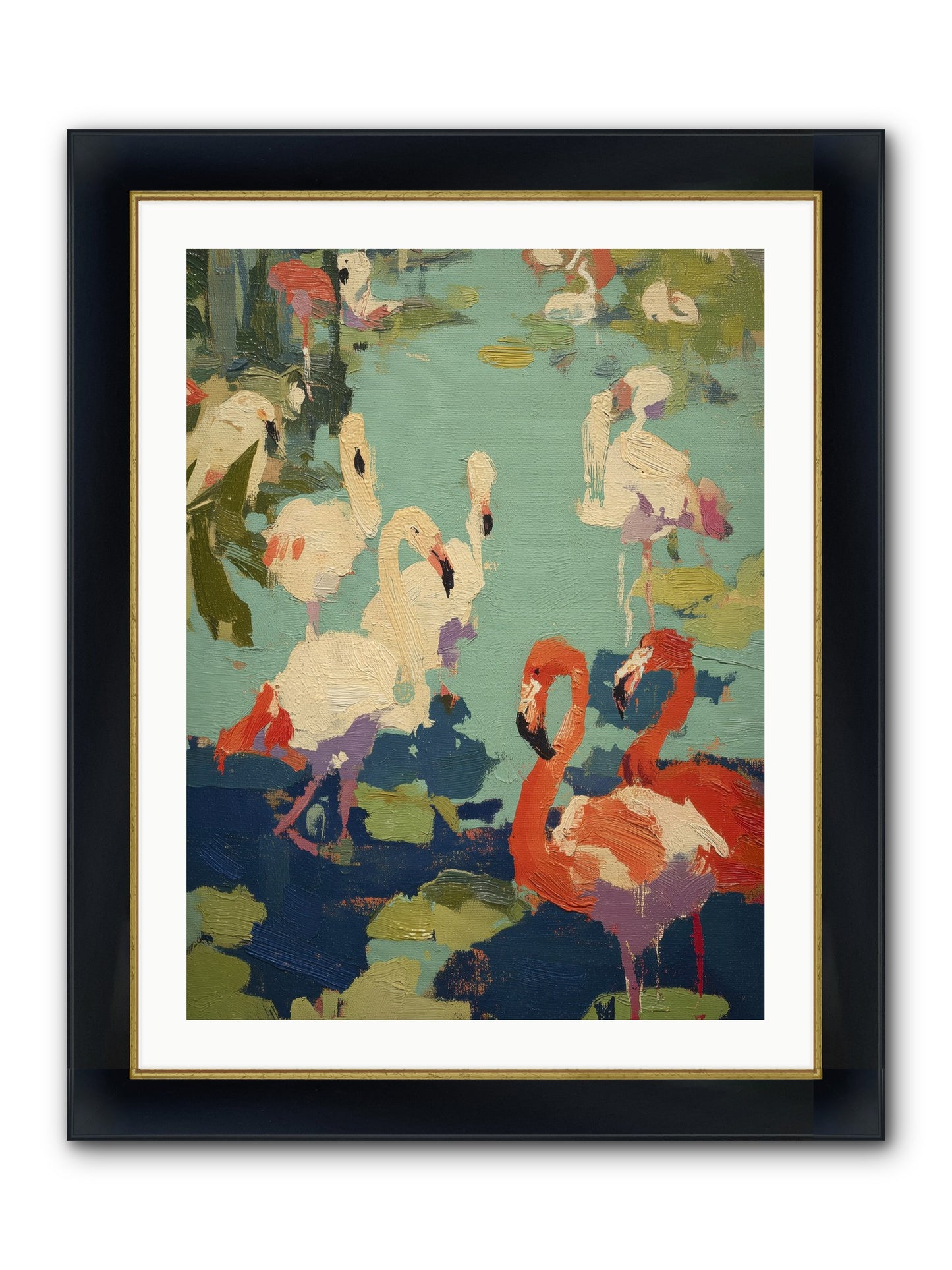 Natural Authority Framed Print - Wide Black w/Gold 24x32