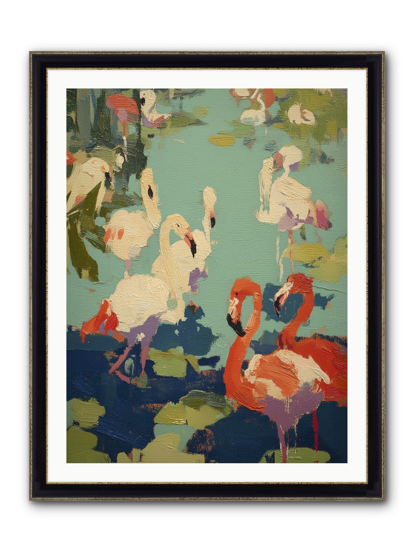 Natural Authority Framed Print - Black & Gold 30x40