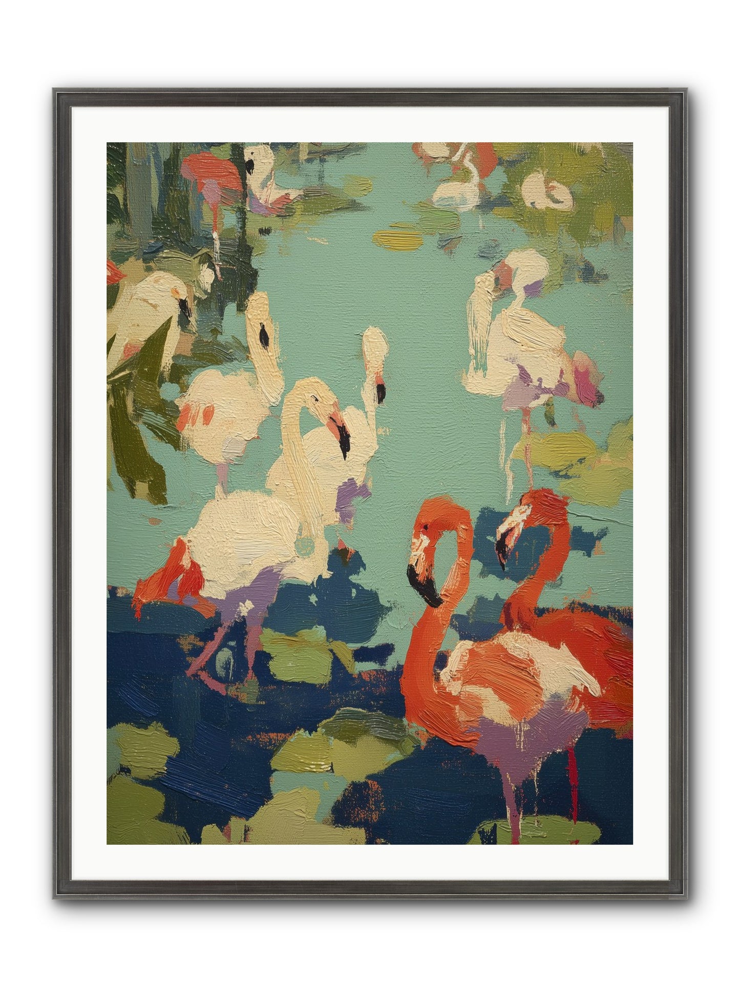 Natural Authority Framed Print - Slimwoods Black/Silver 30x40