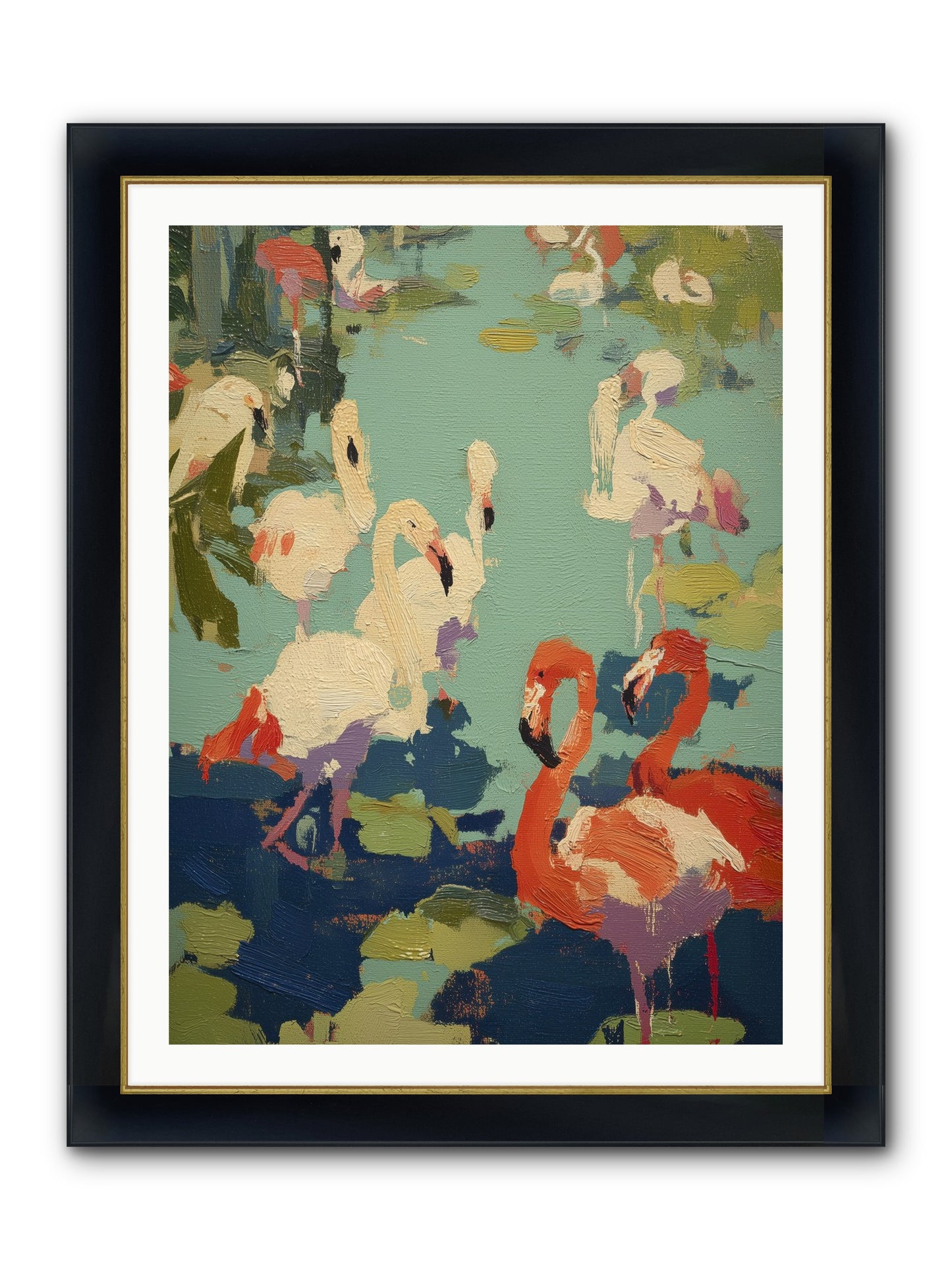 Natural Authority Framed Print - Wide Black w/Gold 30x40
