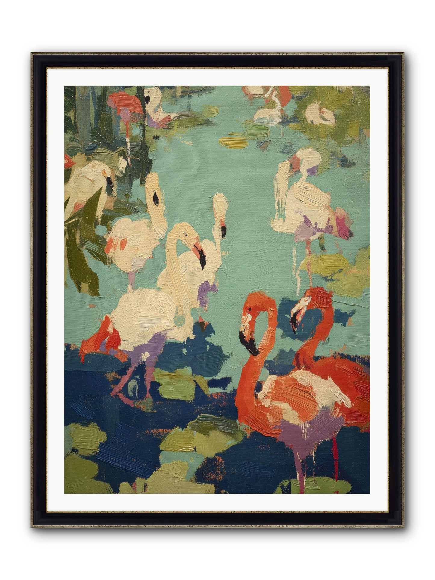 Natural Authority Framed Print - Black & Gold 36x48