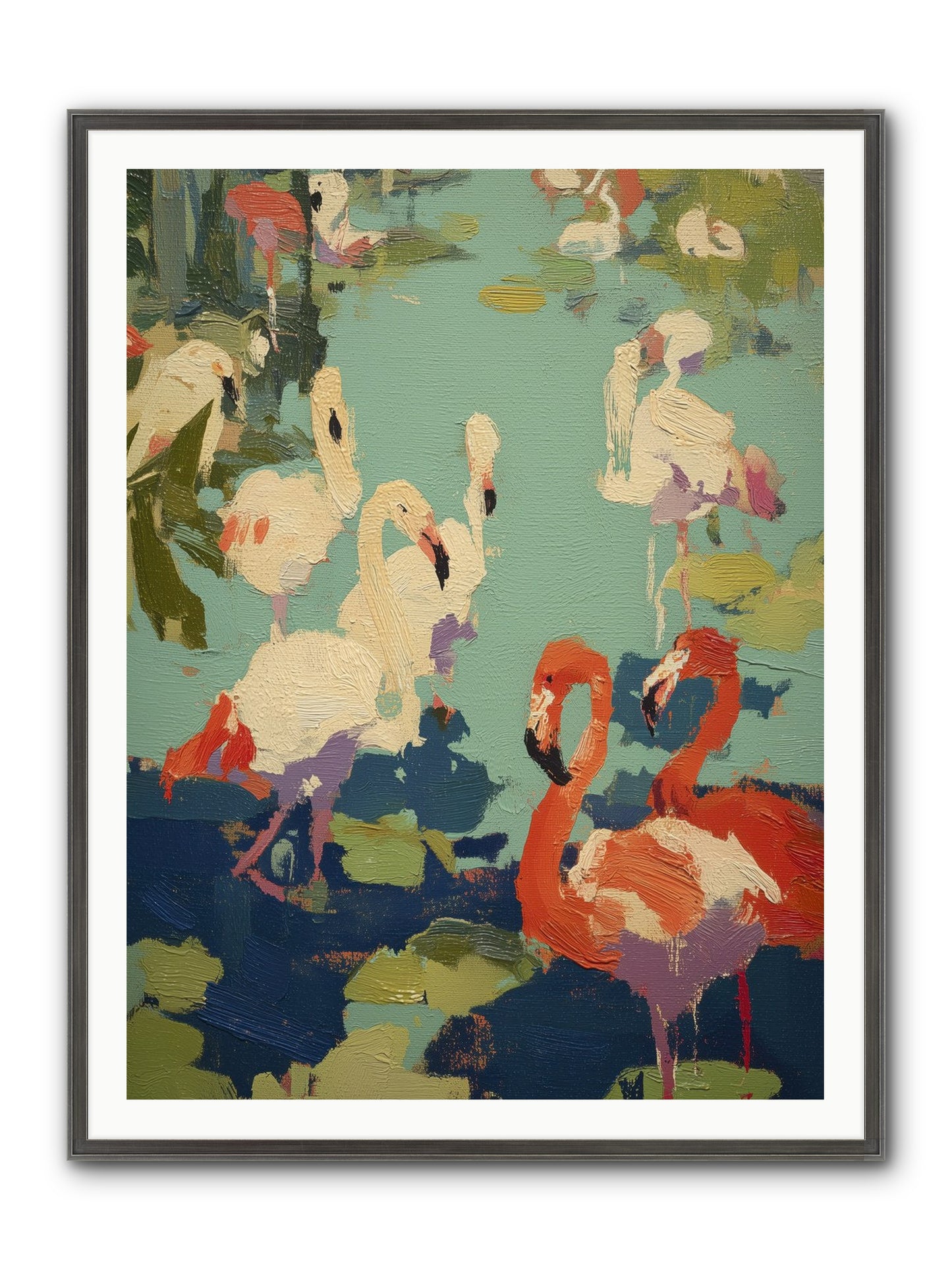 Natural Authority Framed Print - Slimwoods Black/Silver 36x48