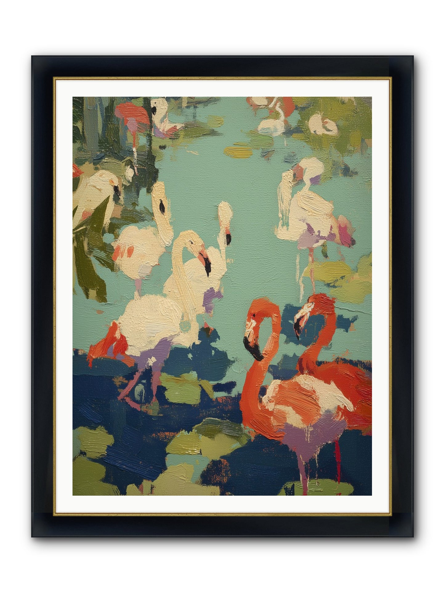 Natural Authority Framed Print - Wide Black w/Gold 36x48