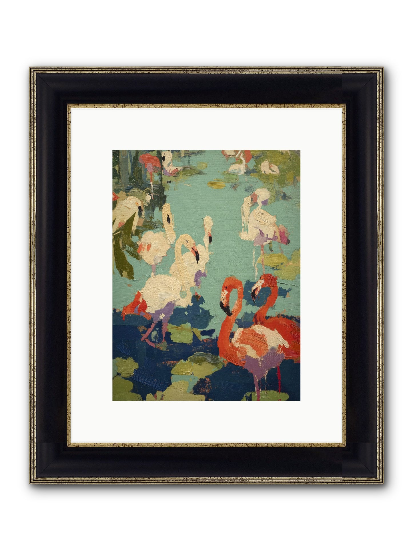 Natural Authority Framed Print - Black & Gold 9x12