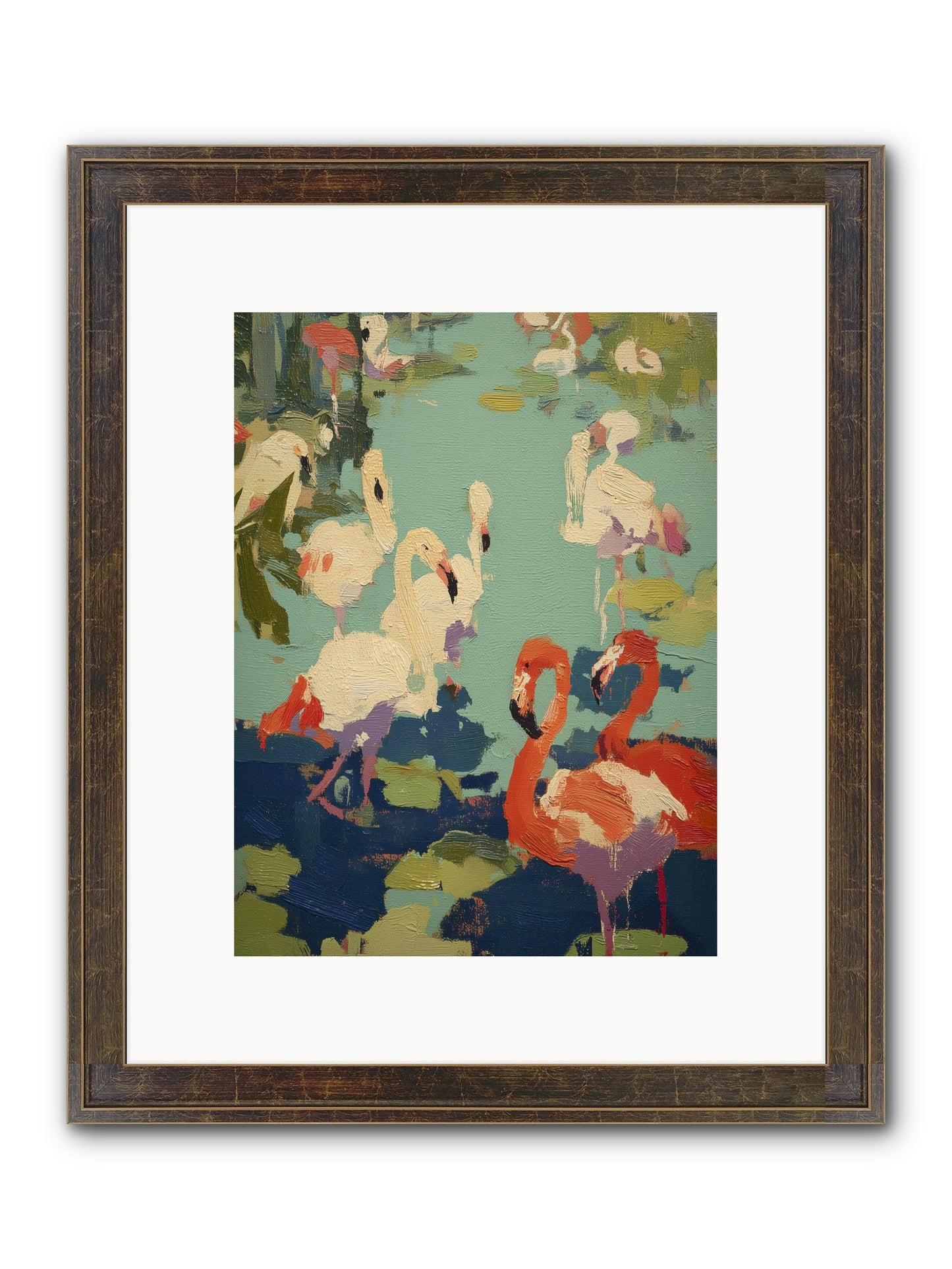 Natural Authority Framed Print - Slimwoods Black/Gold 9x12