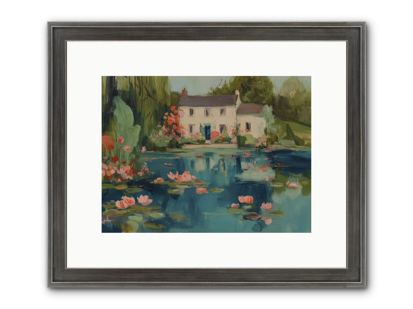 Nature's Looking Glass Framed Print - Slimwoods Black/Silver 12x9
