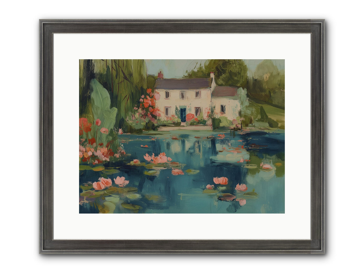 Nature's Looking Glass Framed Print - Slimwoods Black/Silver 16x12