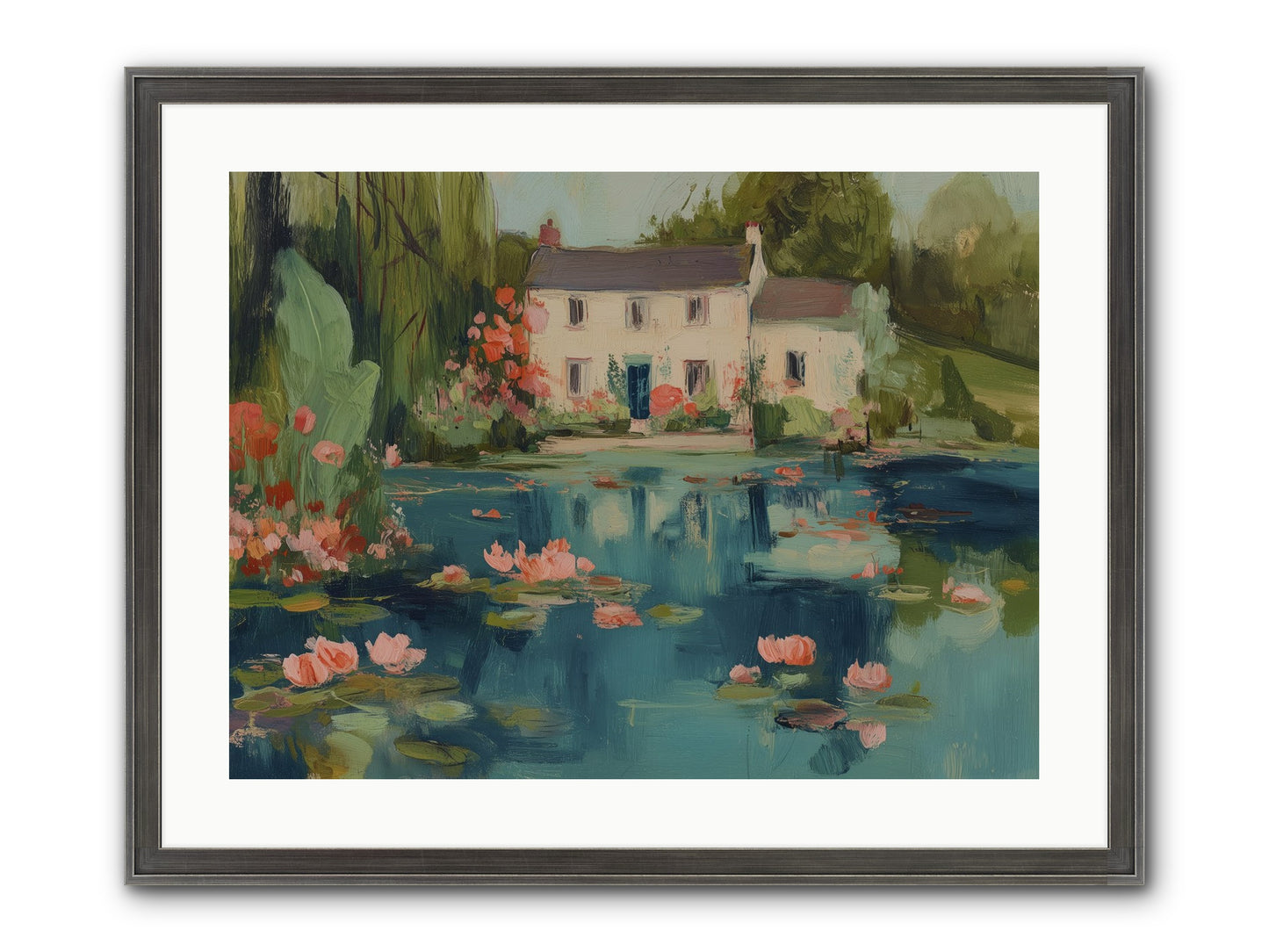 Nature's Looking Glass Framed Print - Slimwoods Black/Silver 24x18