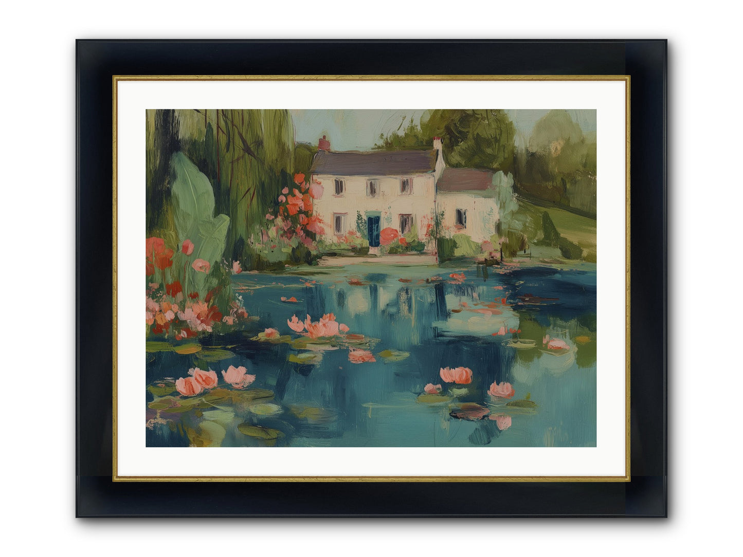 Nature's Looking Glass Framed Print - Wide Black w/Gold 32x24