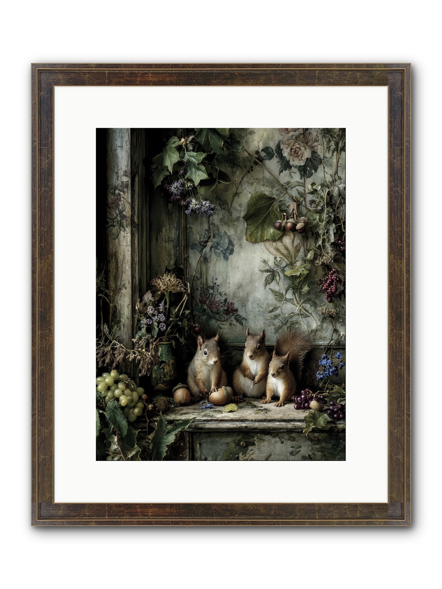 Nature’s Quiet Collectors Framed Print - Slimwoods Black/Gold 12x16